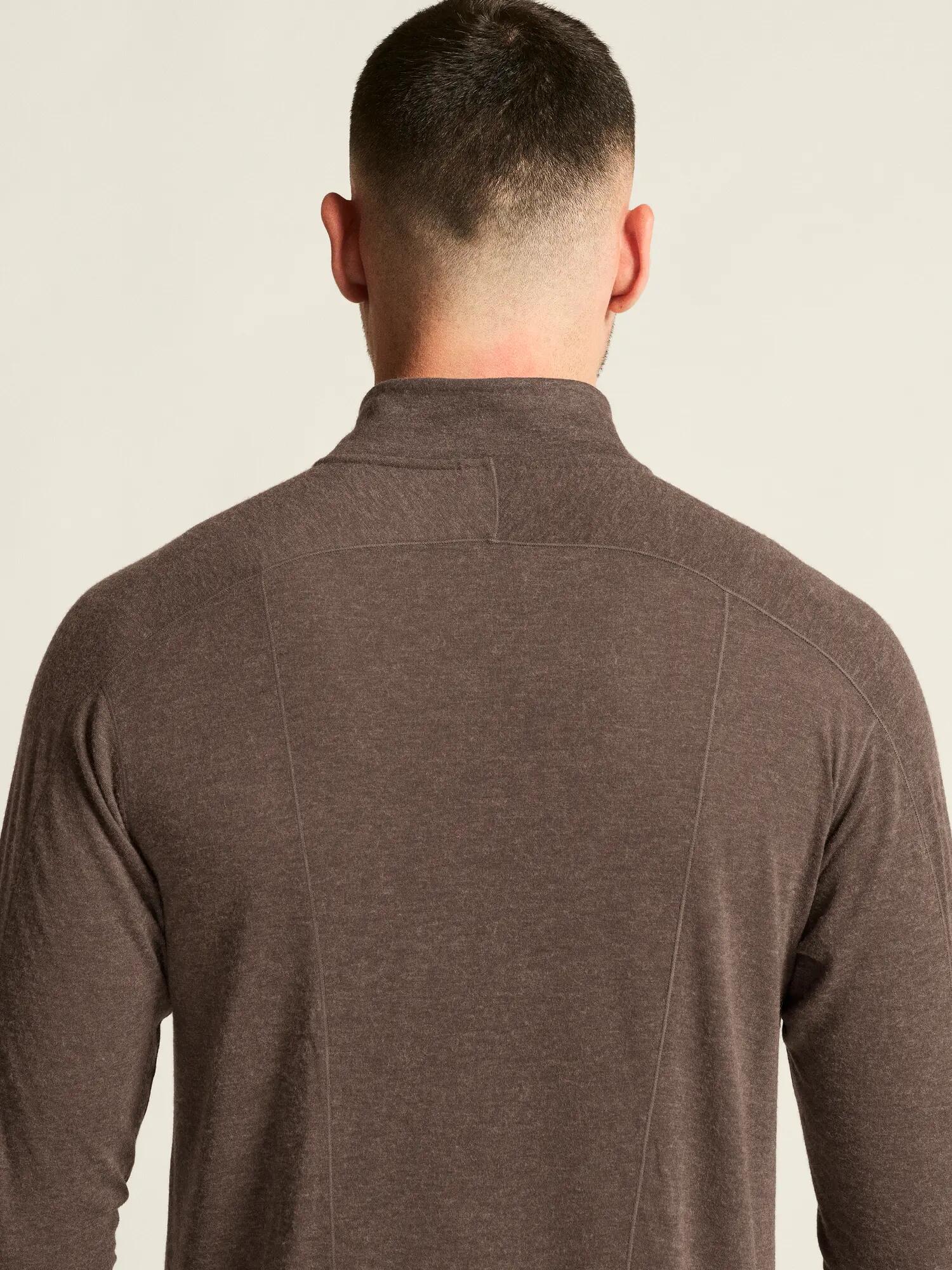 craft Wool LS Tee M - Maillot manches longues thermique – Prune/Melange 7/7