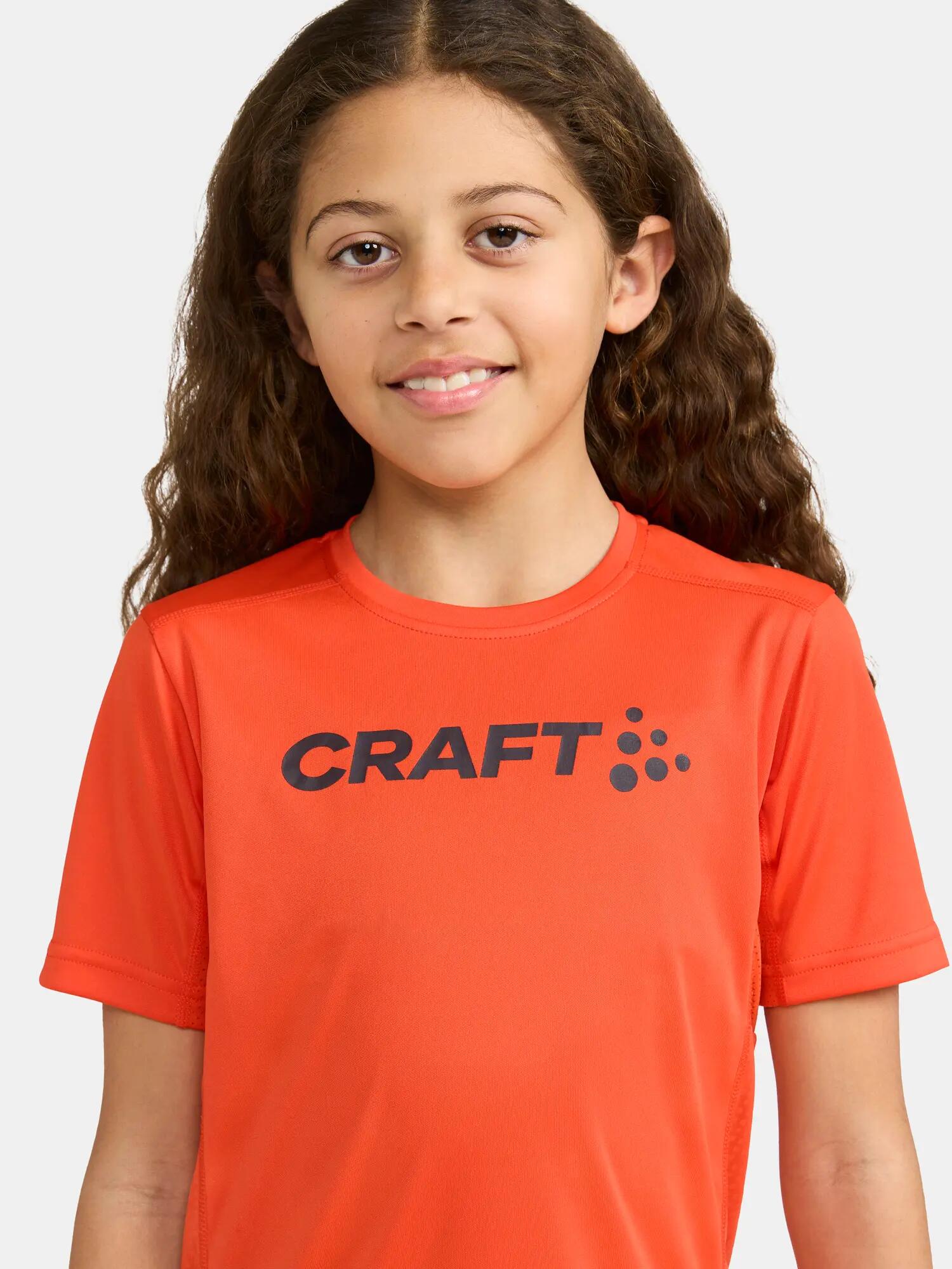 craft Rush SS Tee Jr Leichtes, atmungsaktives T-Shirt – Vibrant 4/5