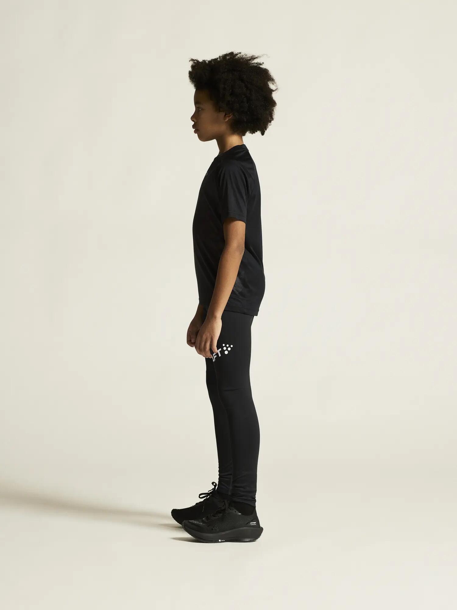 craft Rush 2.0 SS Tee Jr – leichtes Trainingsshirt – Black 6/7