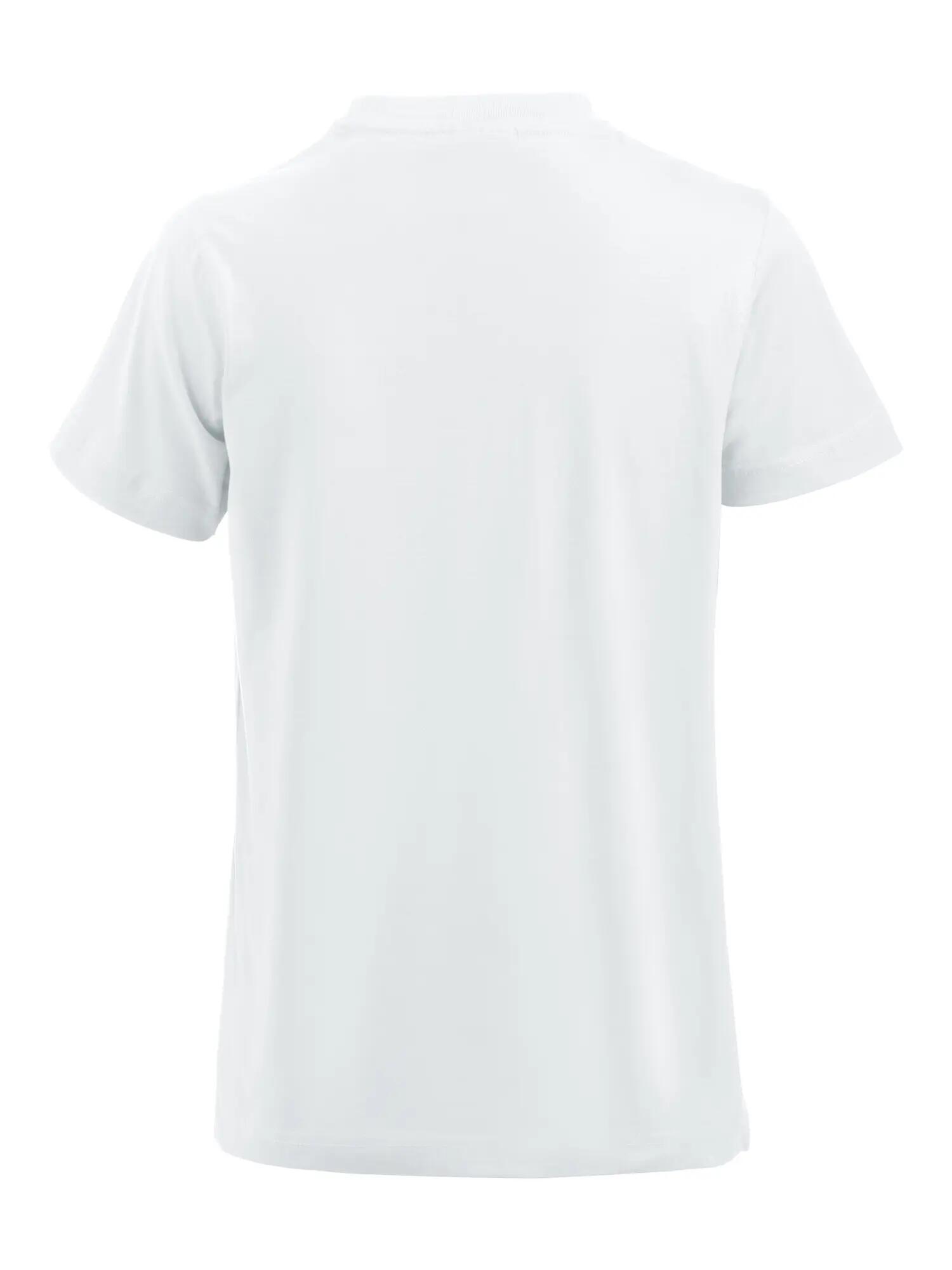 clique Premium-T Women T‑Shirt Rundhals aus Baumwolle, weiß – white 2/4