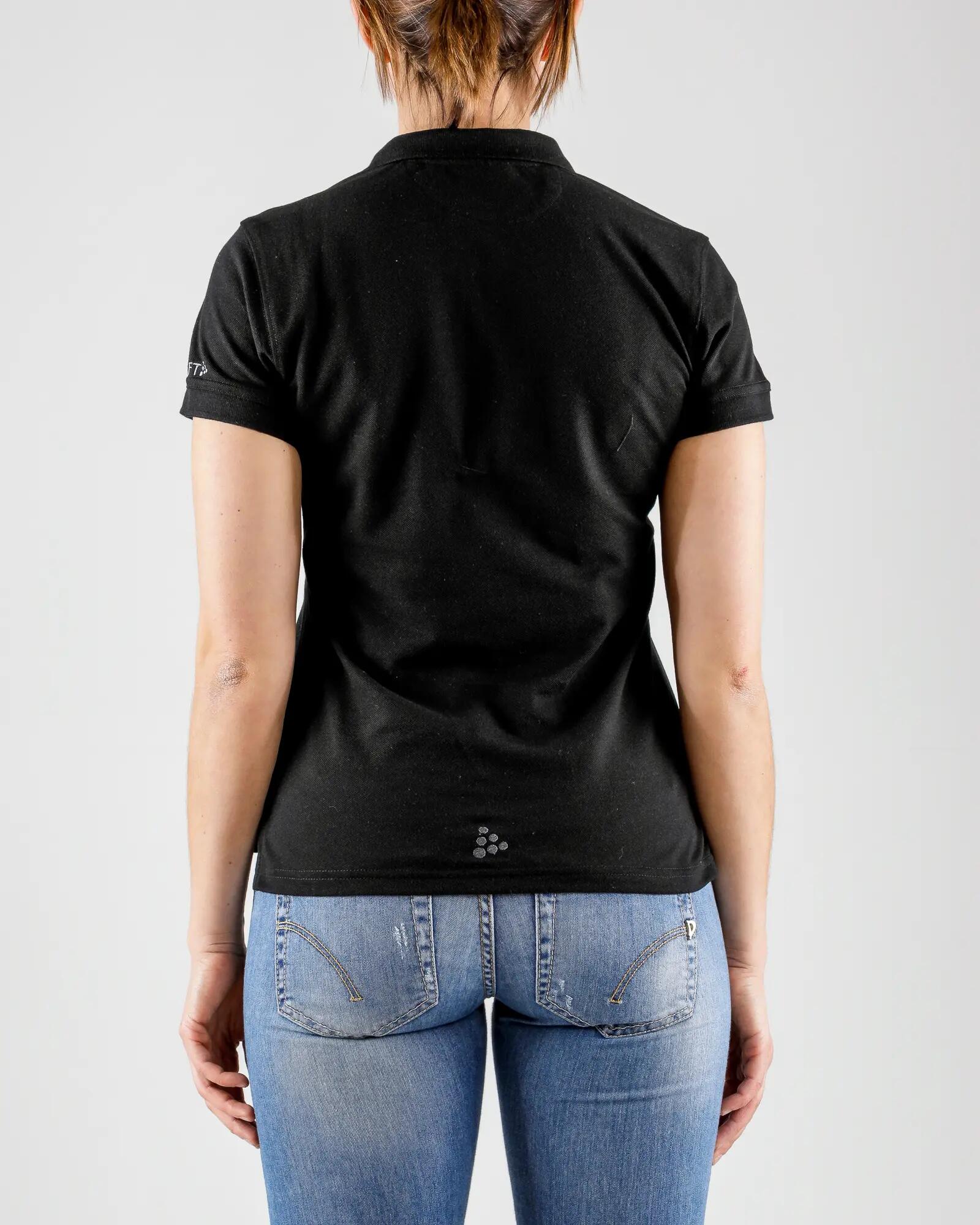 craft Polo Casual Pique Femme en mélange coton-polyester – BLACK 5/7