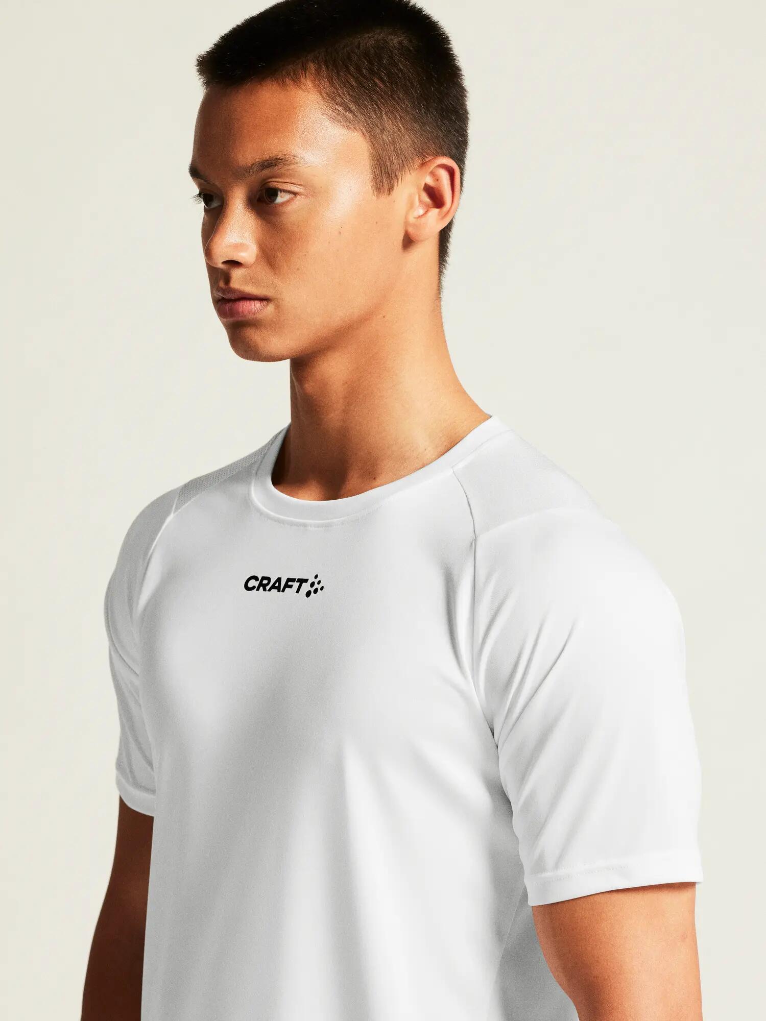 craft Rush 2.0 SS Tee M – Licht trainingstop van gerecycled polyester – White 7/7