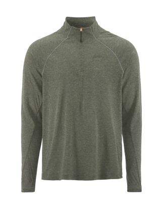 Wool LS Tee M tee-shirt manches longues molletonnée – Chimera/Melange