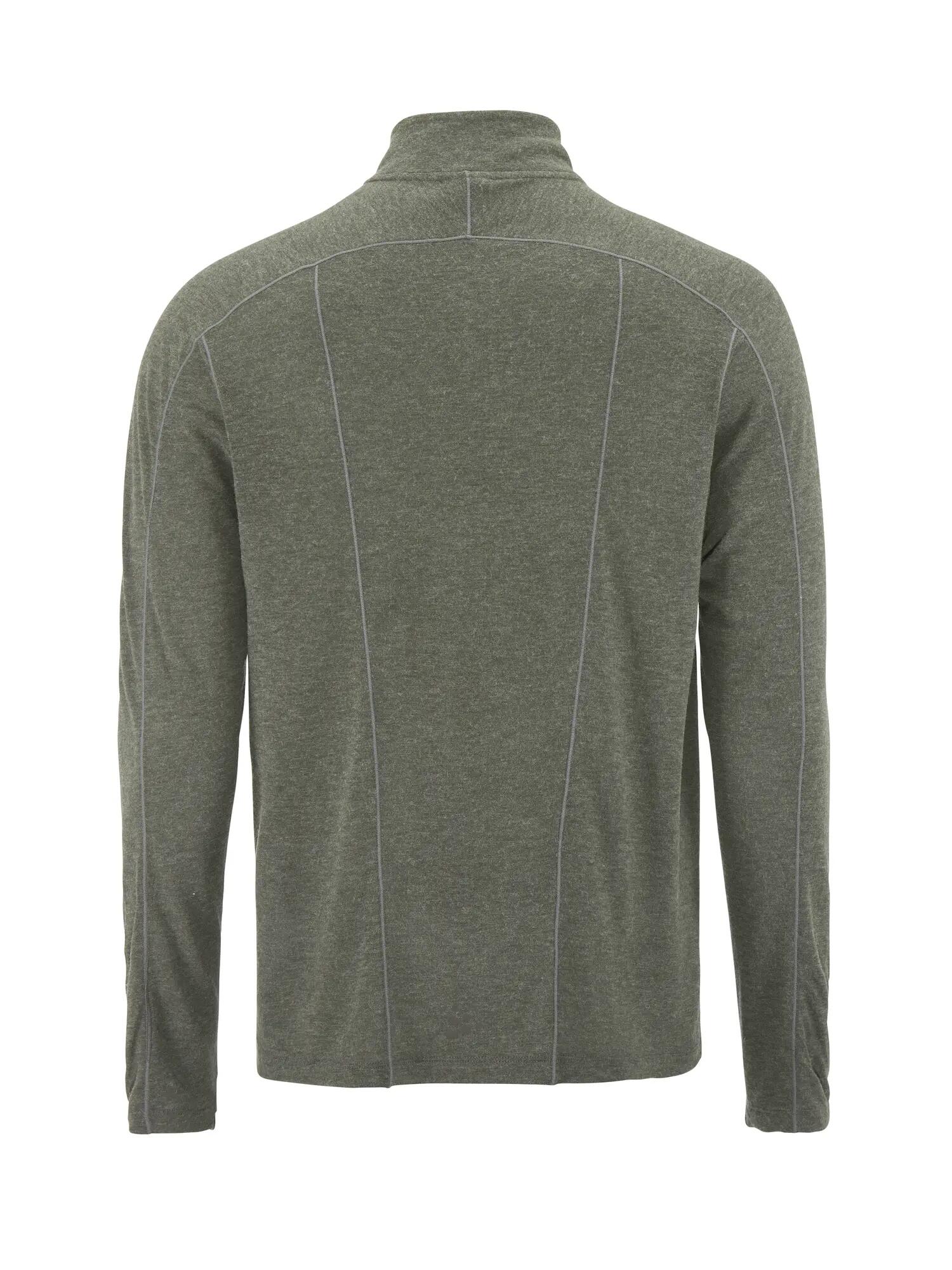 Wool LS Tee M tee-shirt manches longues molletonnée – Chimera/Melange 2/7