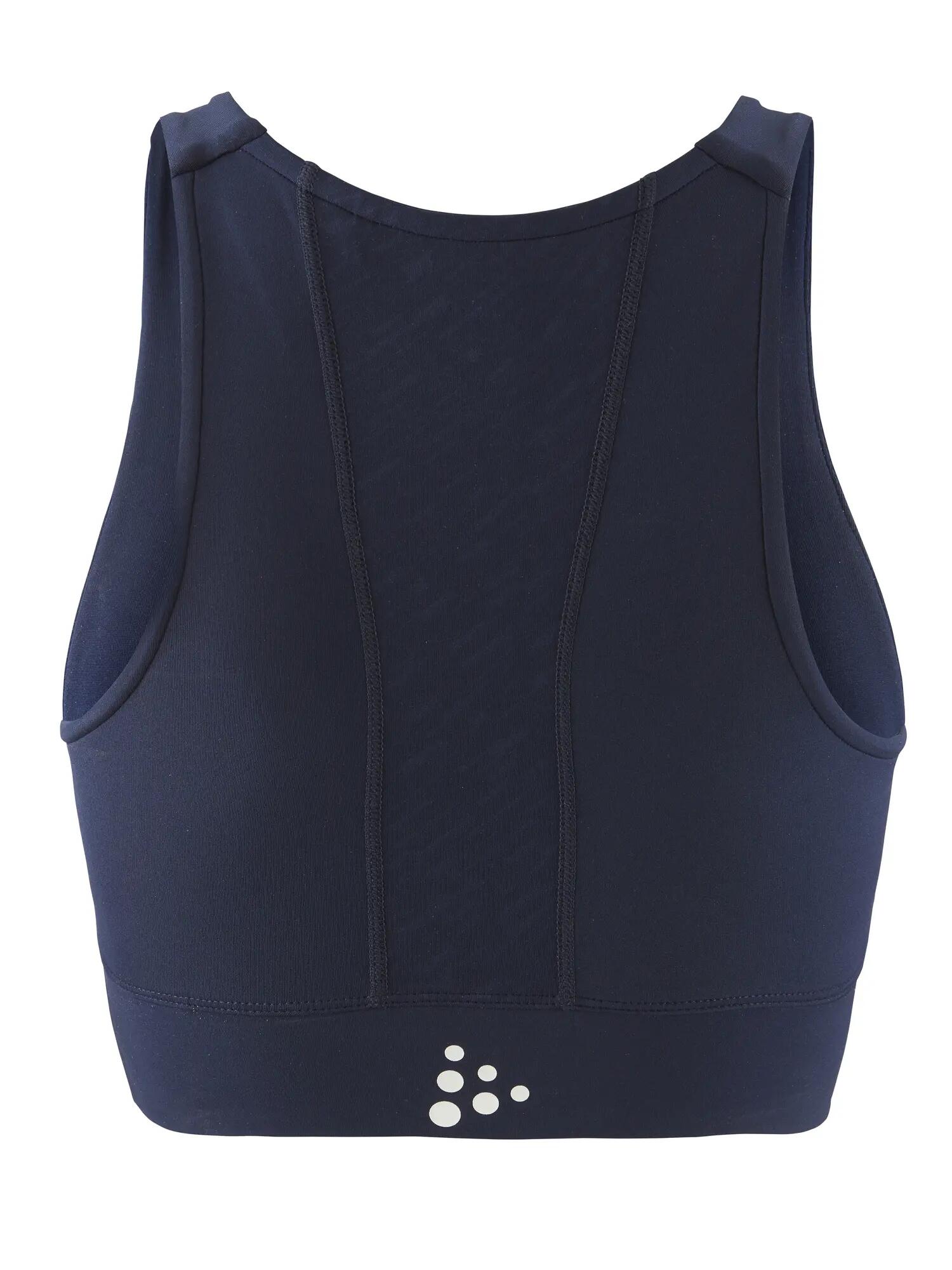 craft Rush 2.0 Crop Top W — eng anliegend, recyceltes Polyester – Marineblau 2/7