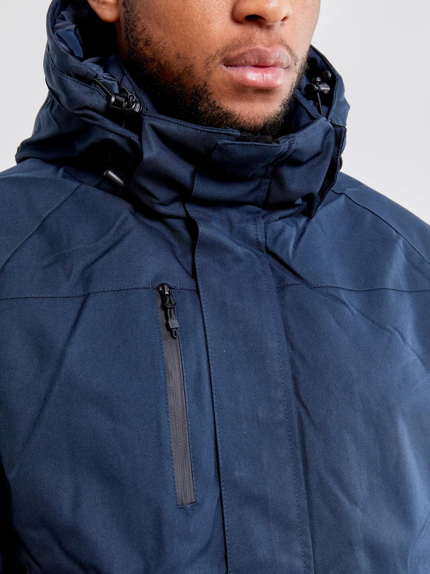 craft Mountain Padded Jacket M – Gewatteerde jas met afneembare capuchon – Dark 7/7