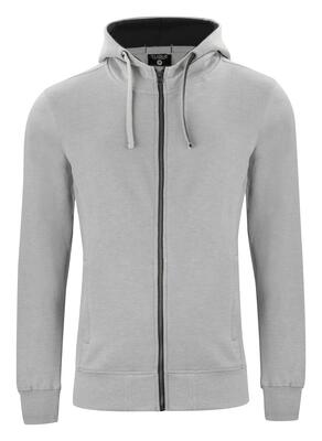 Clique classic hoody full zip - hoodie met rits, grijs melange – grey melange