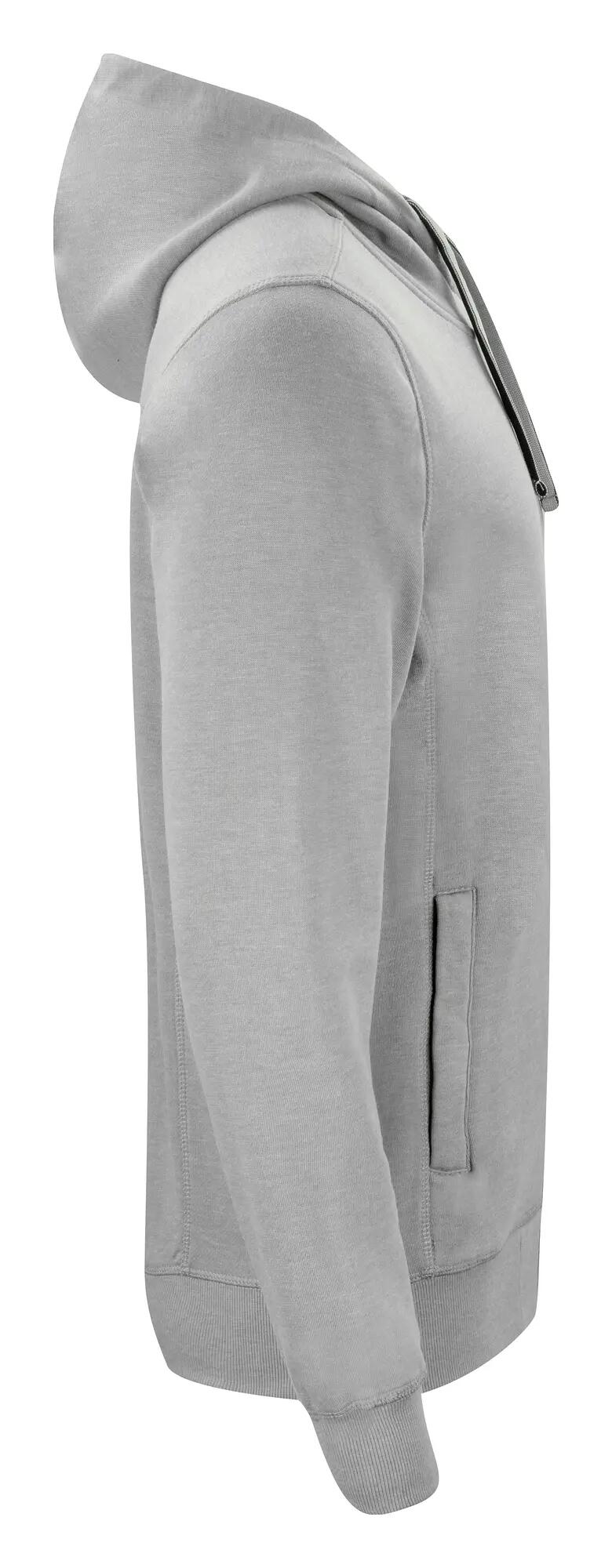 clique Classic Hoody Full Zip – Hoodie com capuz cinza mesclado – grey melange 4/4
