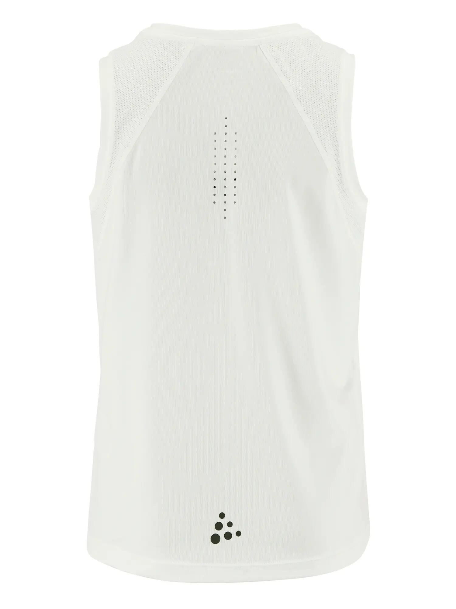 craft Ability SL Tee JR ärmelloses Trainingstop atmungsaktiv – White 2/4