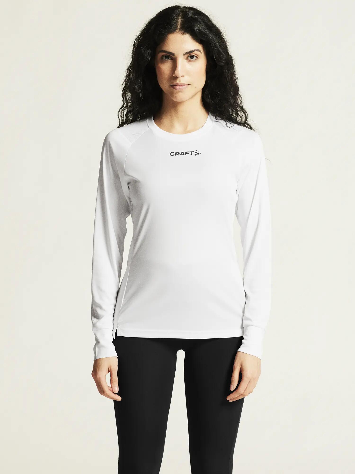 craft Rush 2.0 LS Tee W – tee-shirt manches longues léger et respirant – White 4/7