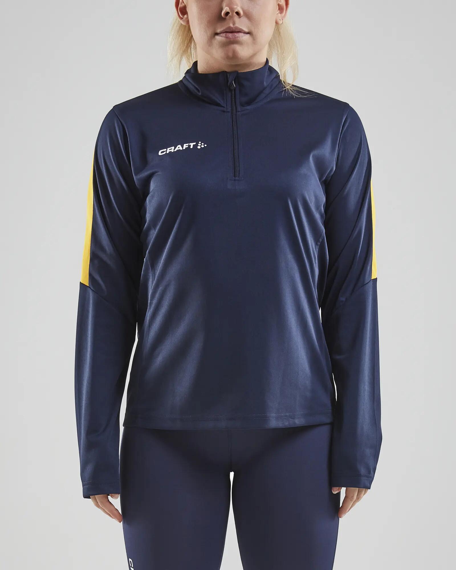craft Progress Halfzip LS Tee W - Maillot d'entraînement léger – Navy/Sweden 2/5