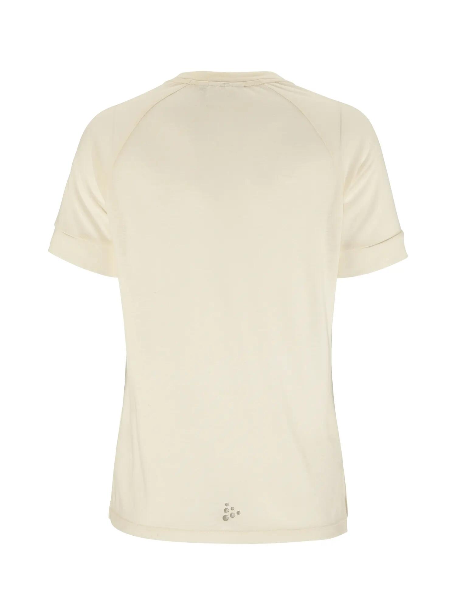 craft Wool SS Tee W - Kurzarmshirt aus Recycling-Polyester & Wolle – Tofu 2/7