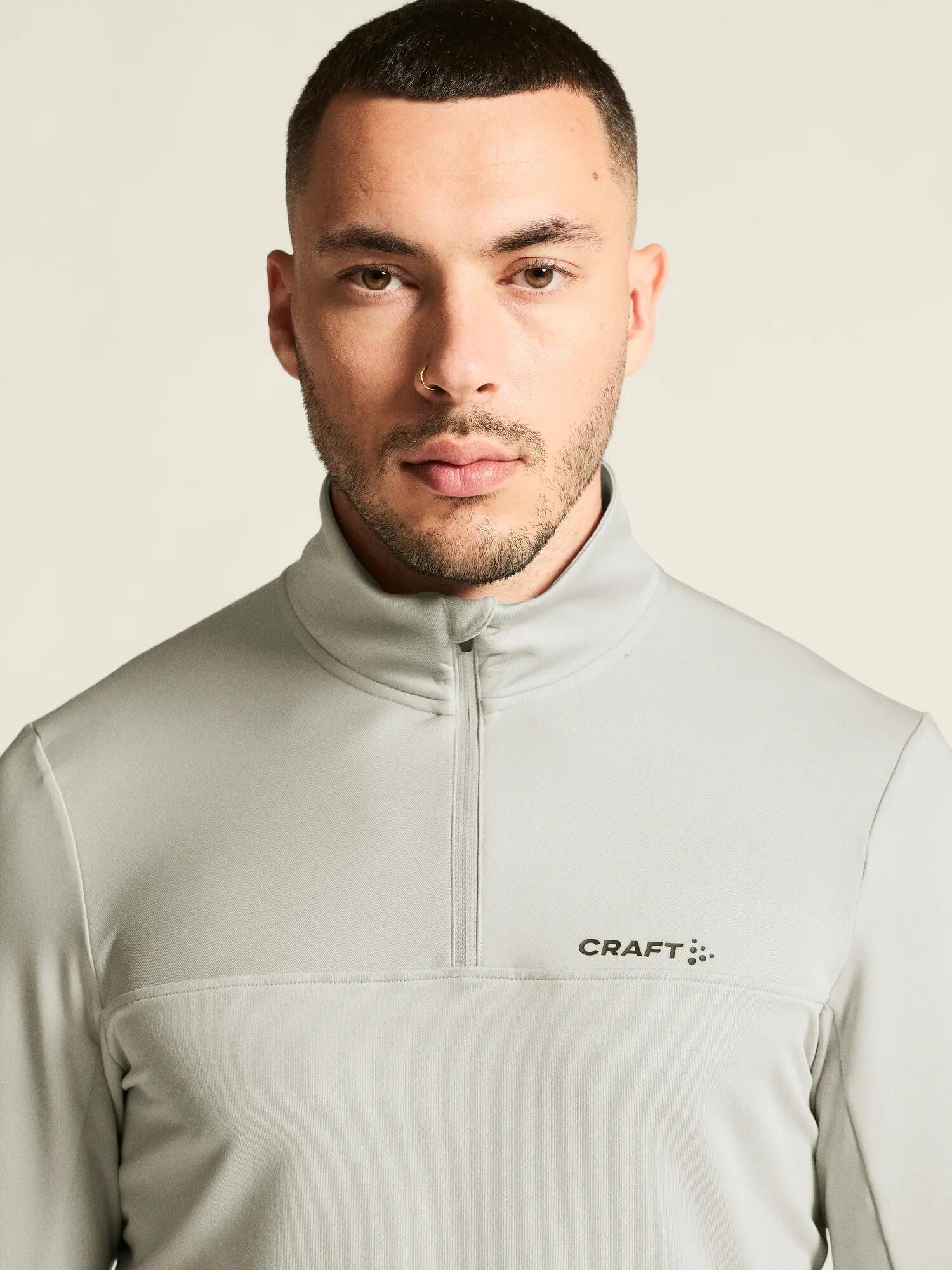 craft Gain Midlayer M Halbzip aus weichem Stoff – Cloud 5/7