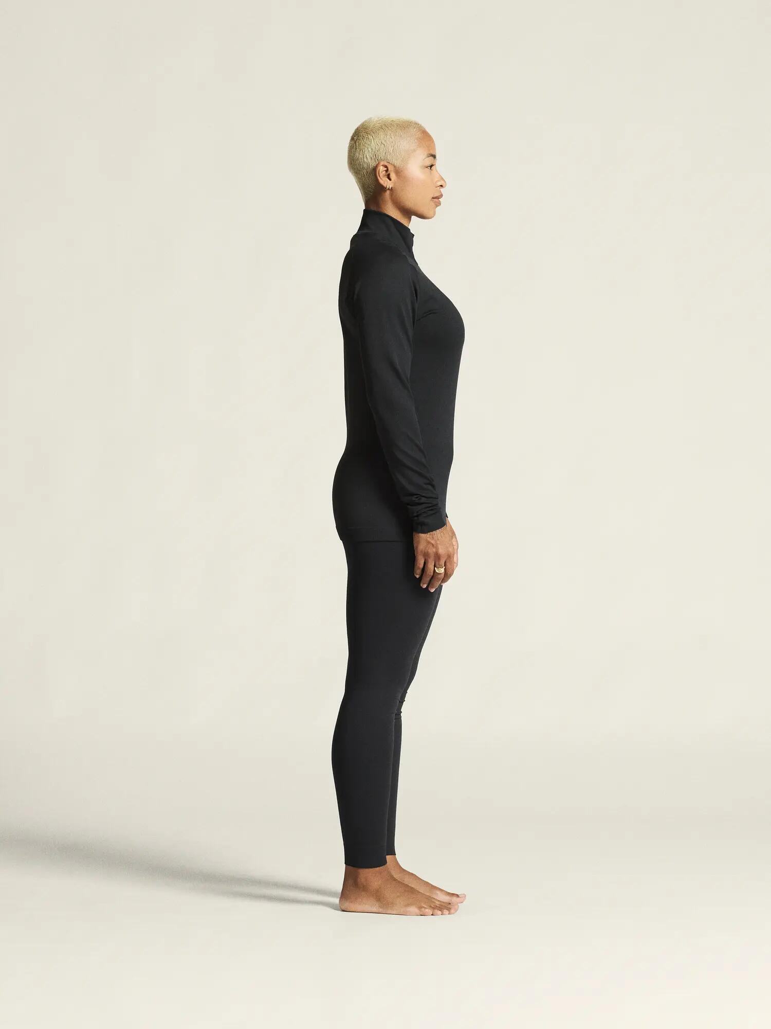 craft Active Comfort LS HZ 2 W – tee-shirt femme à demi-zip, régulation 6/7