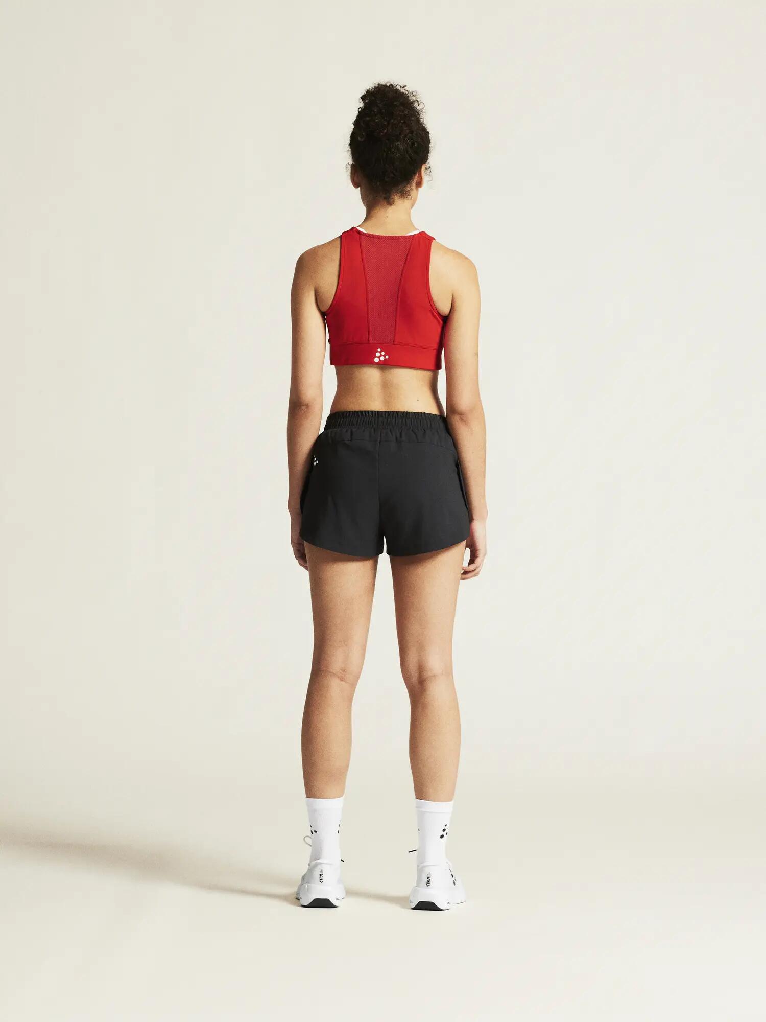 craft Rush 2.0 Crop Top W — Eng anliegendes Trainingstop – Bright Red 6/7
