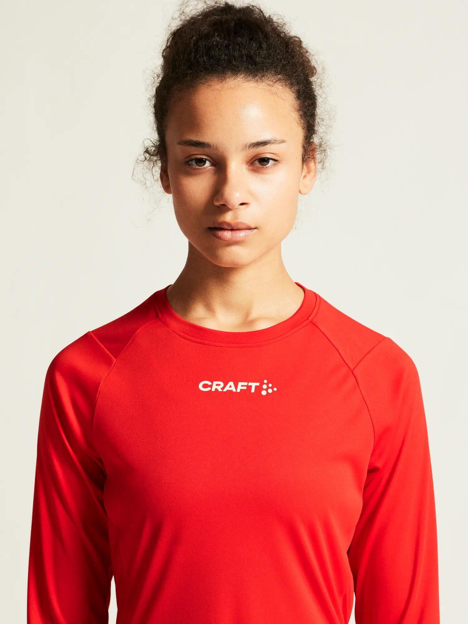 craft Rush 2.0 LS Tee W — Langarm-Trainingsshirt, atmungsaktiv – Bright Red 6/7