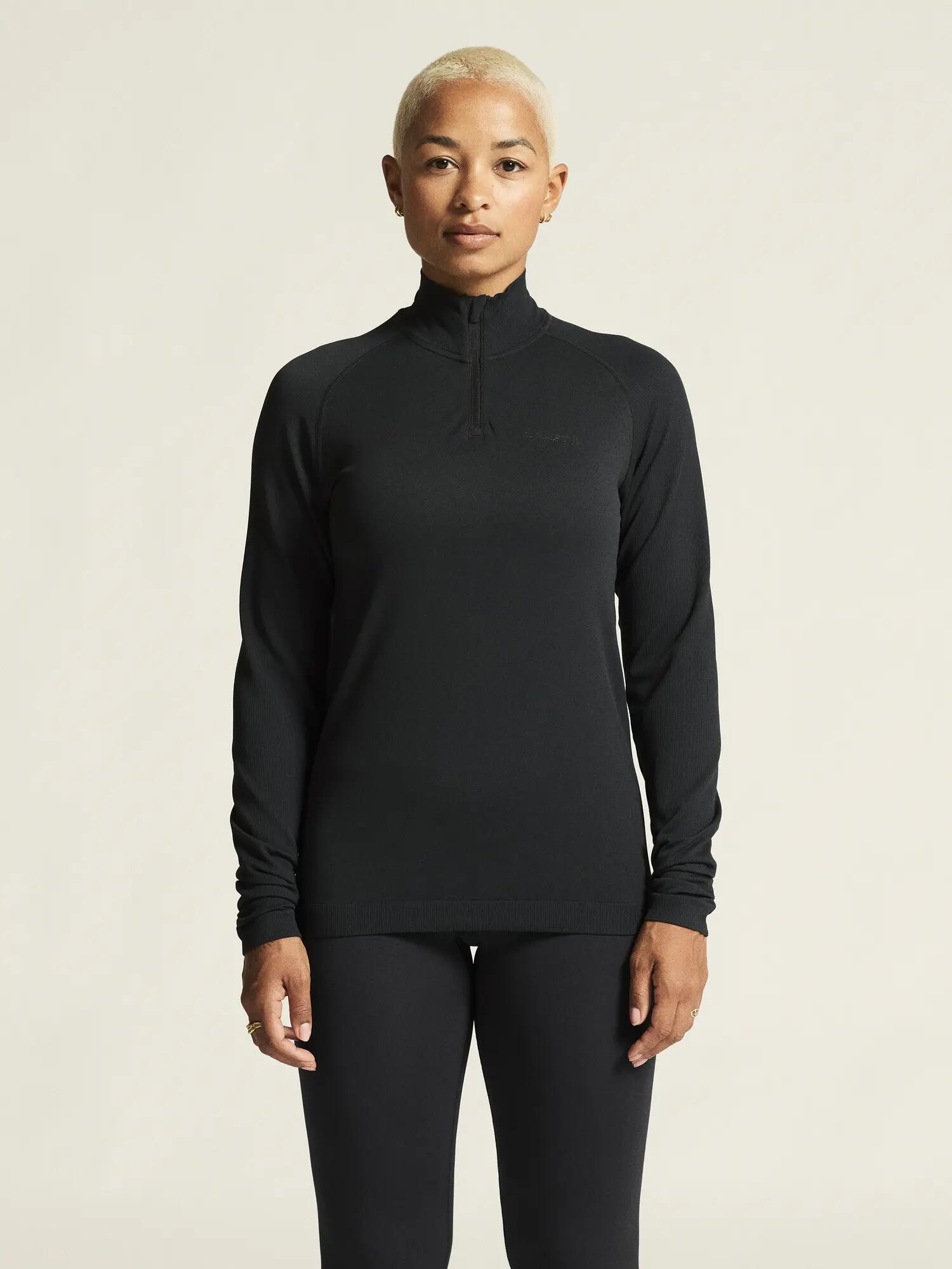 craft Active Comfort LS HZ 2 W – tee-shirt femme à demi-zip, régulation 5/7