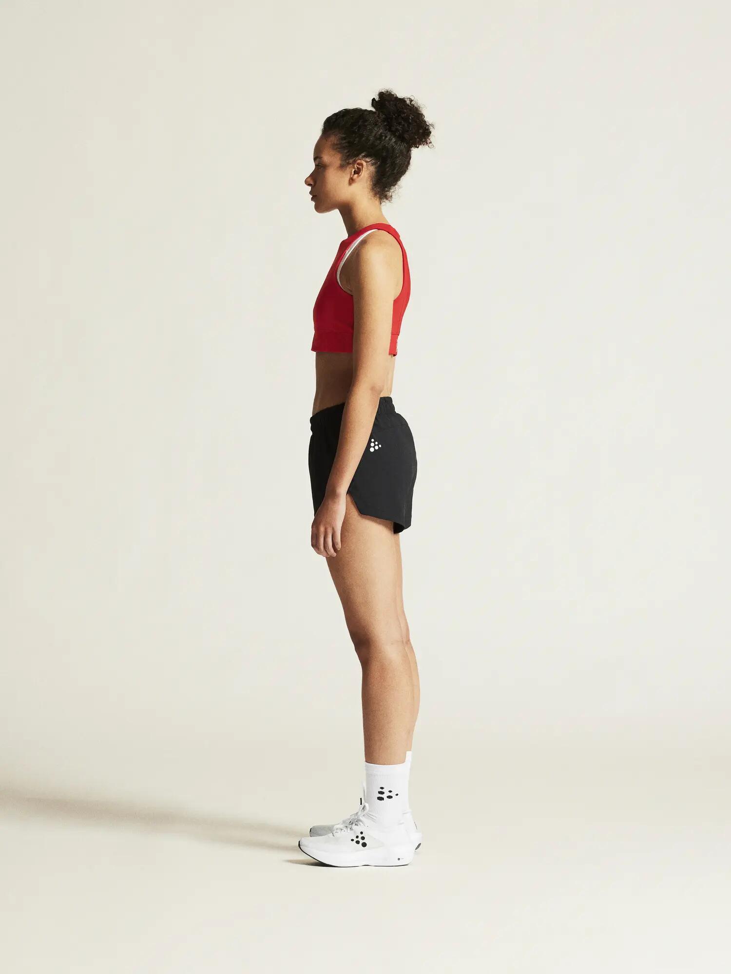 craft Rush 2.0 Crop Top W — Eng anliegendes Trainingstop – Bright Red 5/7