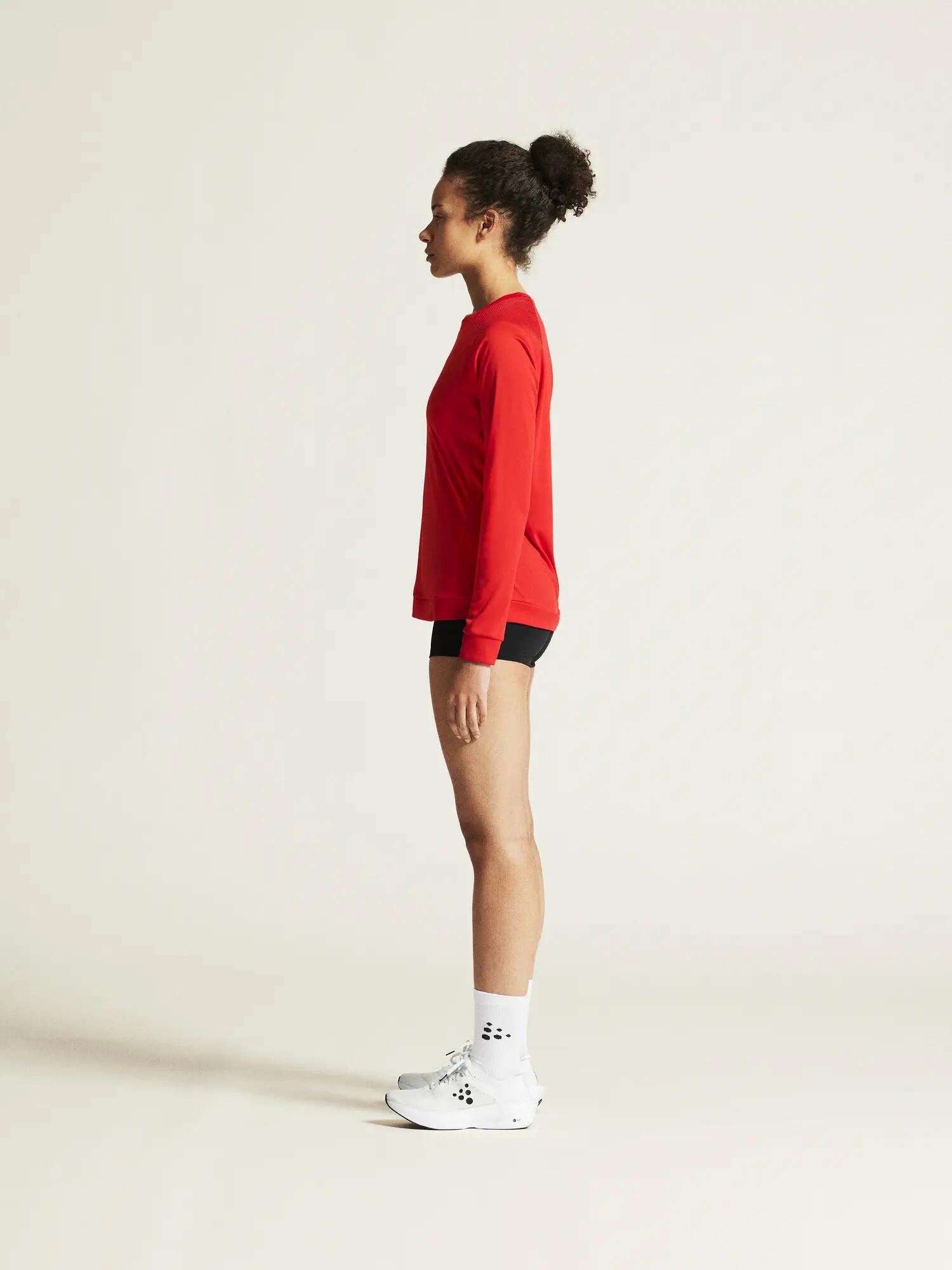 craft Rush 2.0 LS Tee W — Langarm-Trainingsshirt, atmungsaktiv – Bright Red 5/7