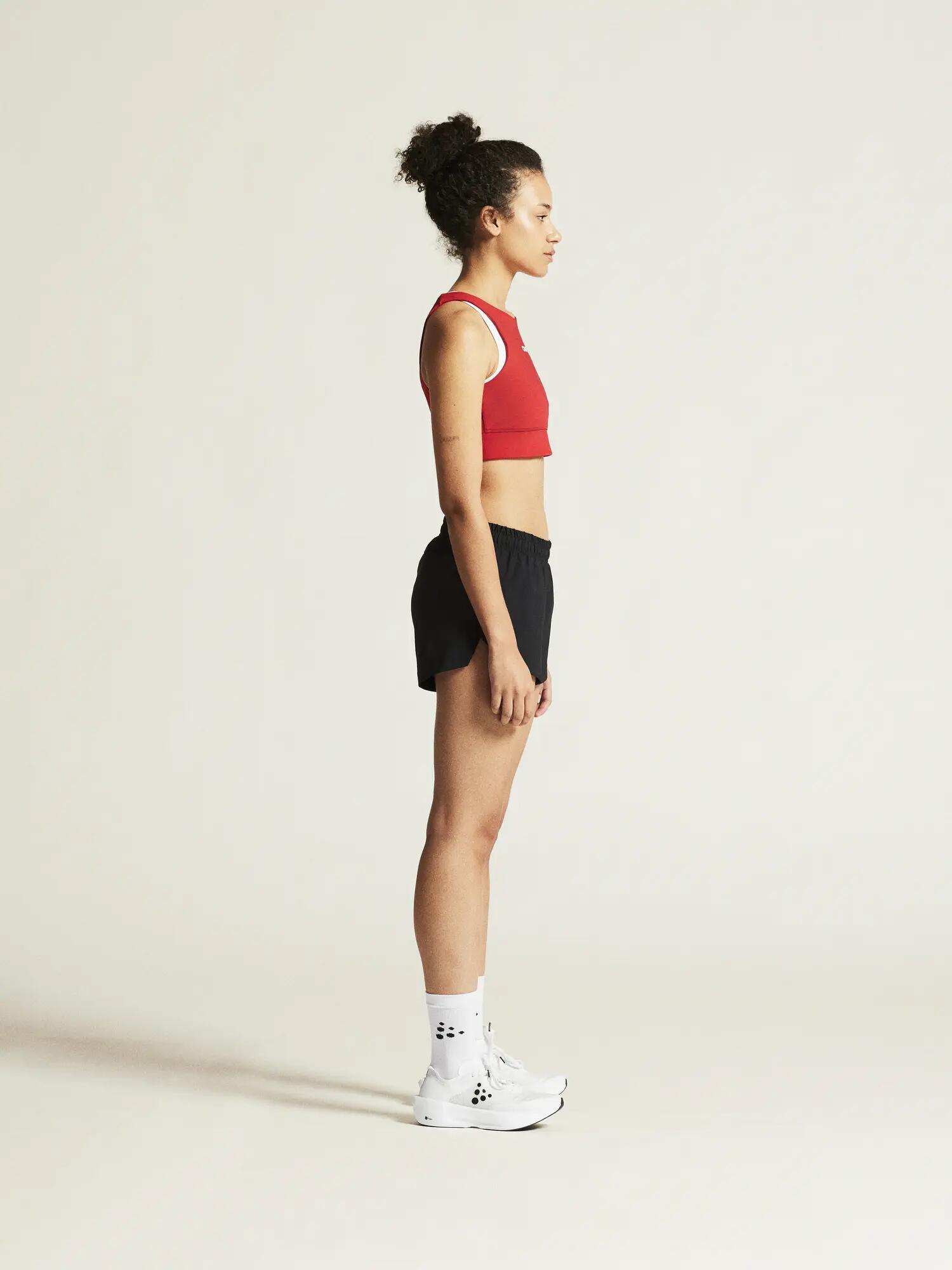 craft Rush 2.0 Crop Top W — Eng anliegendes Trainingstop – Bright Red 4/7