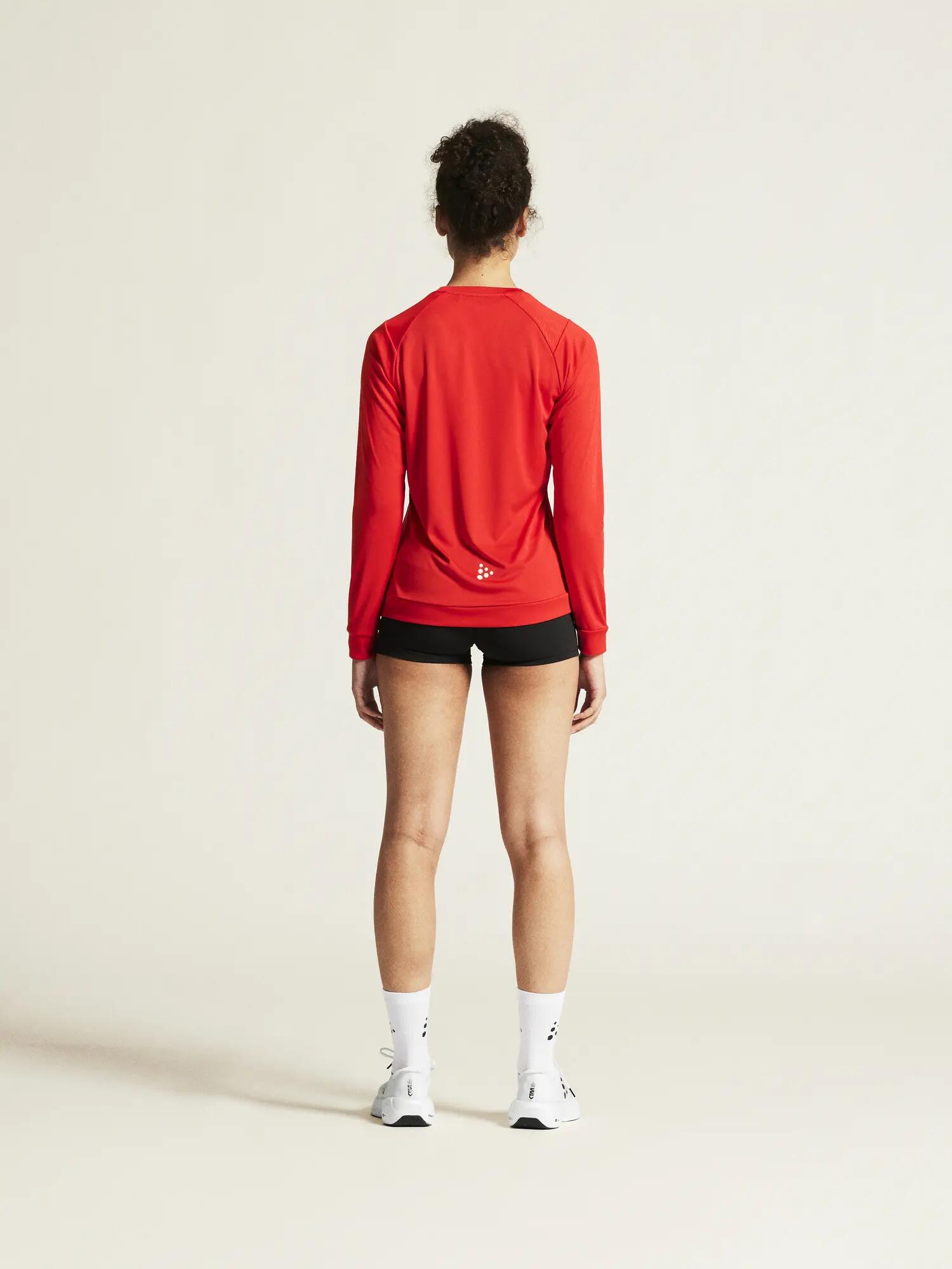 craft Rush 2.0 LS Tee W — Langarm-Trainingsshirt, atmungsaktiv – Bright Red 3/7