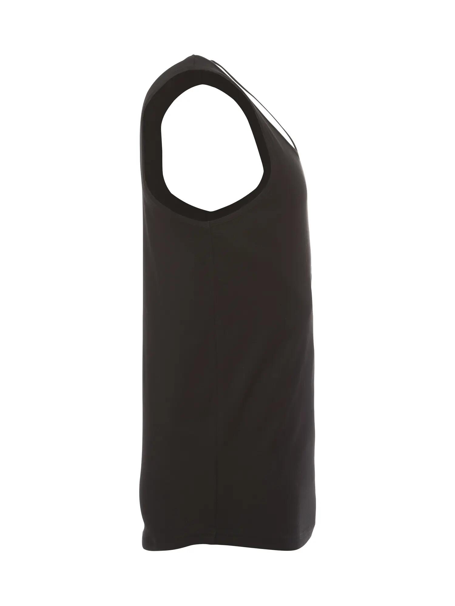clique Classic Tanktop homem em algodão, sem mangas, etiqueta removível – black 4/4