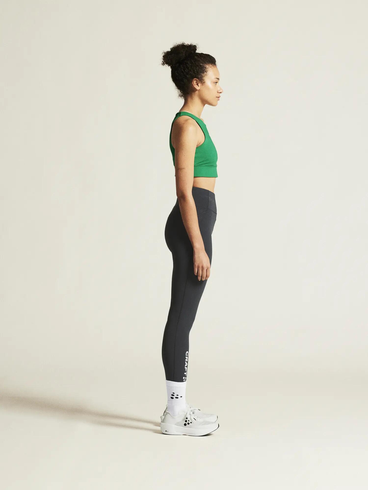 craft Rush 2.0 Crop Top W – atmungsaktives Trainingstop – Team Green 7/7