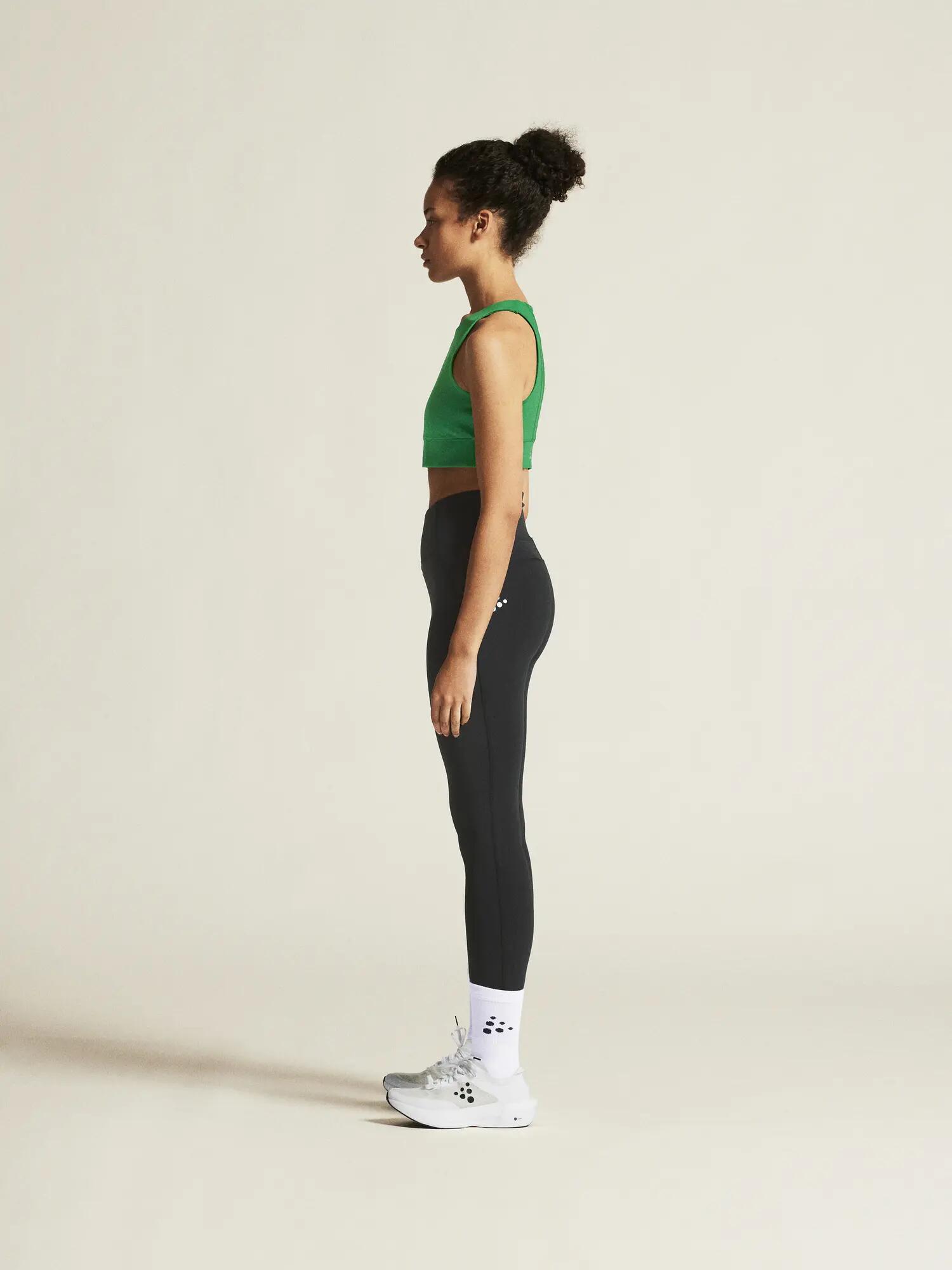 craft Rush 2.0 Crop Top W – atmungsaktives Trainingstop – Team Green 4/7