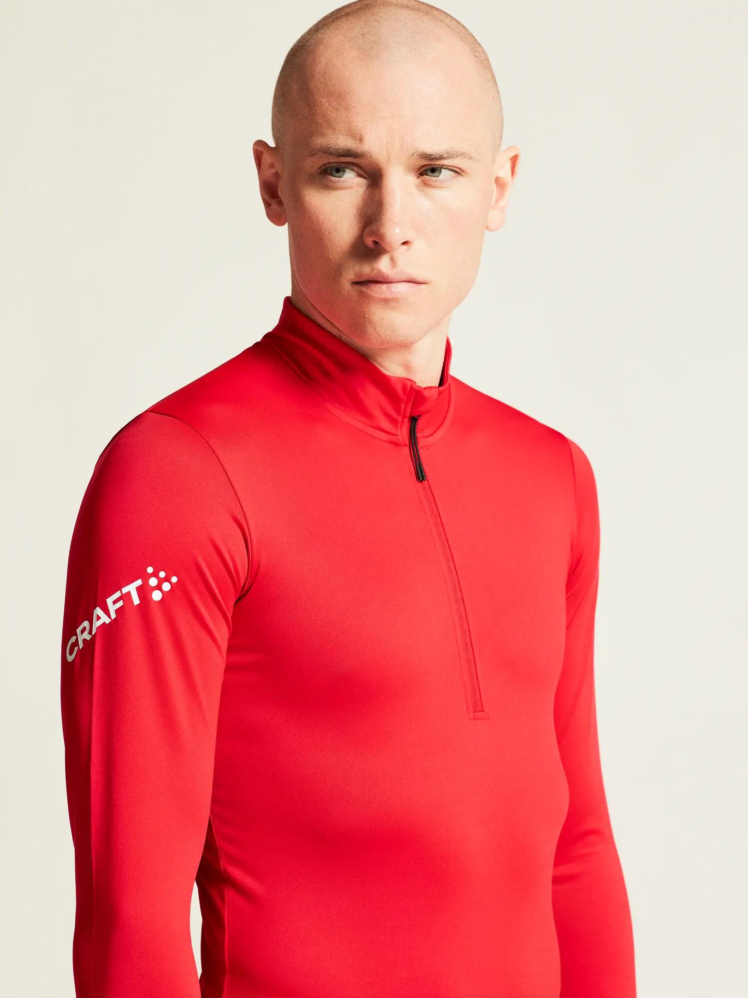 craft ADV Nordic Club Jersey M – Maglia XC elasticizzata – Bright Red/White 6/7