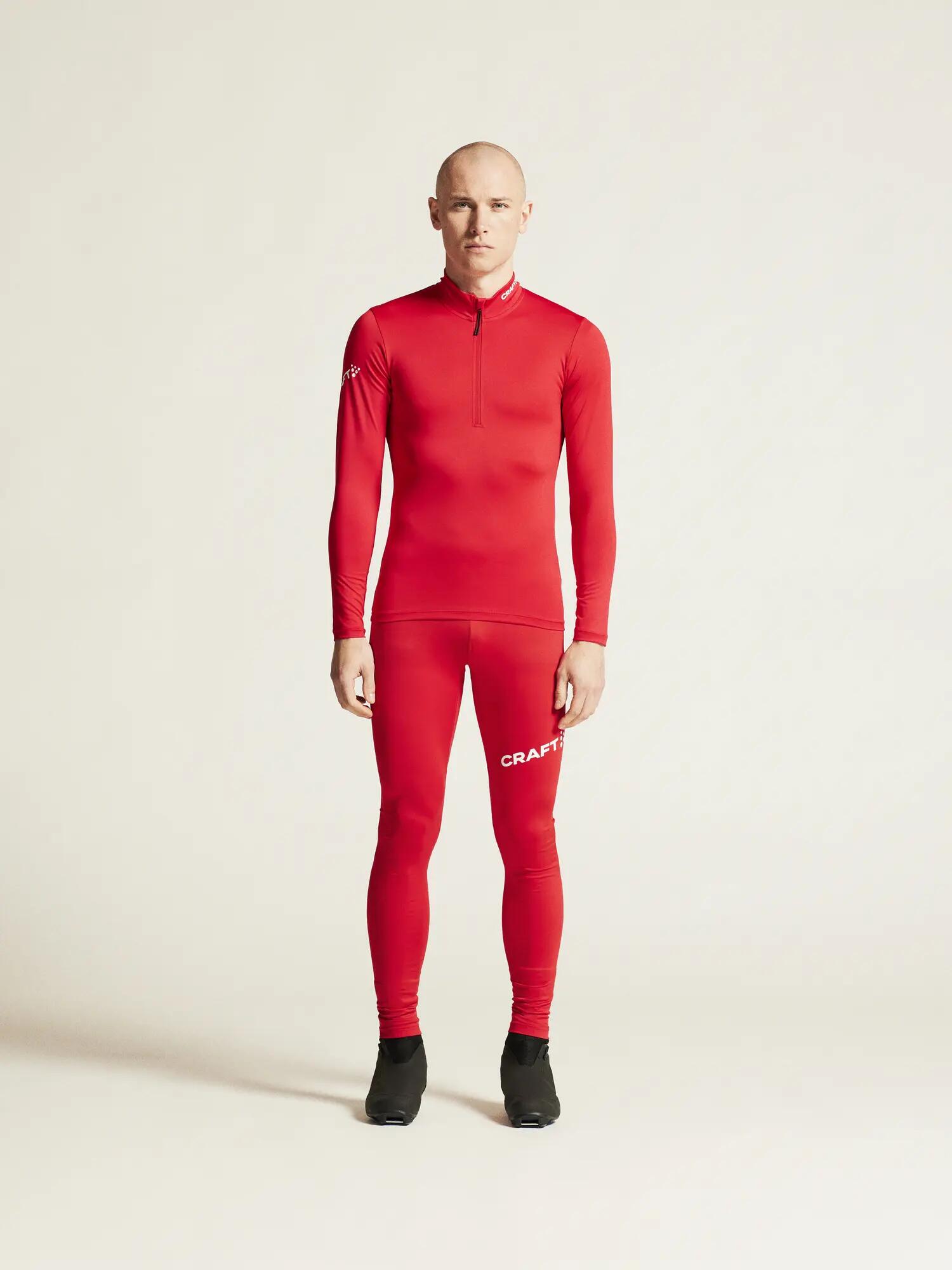 craft ADV Nordic Club Jersey M – Maglia XC elasticizzata – Bright Red/White 5/7
