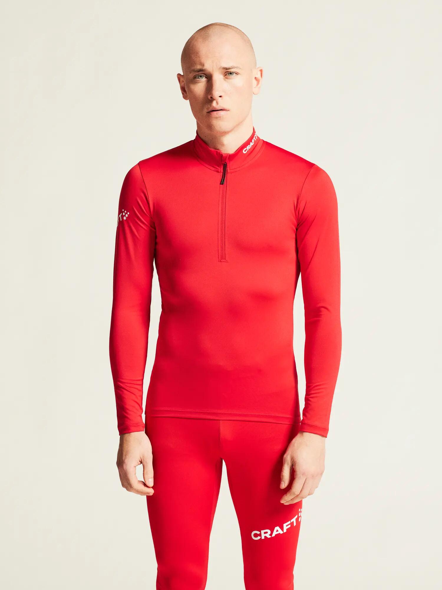 craft ADV Nordic Club Jersey M – Maglia XC elasticizzata – Bright Red/White 4/7