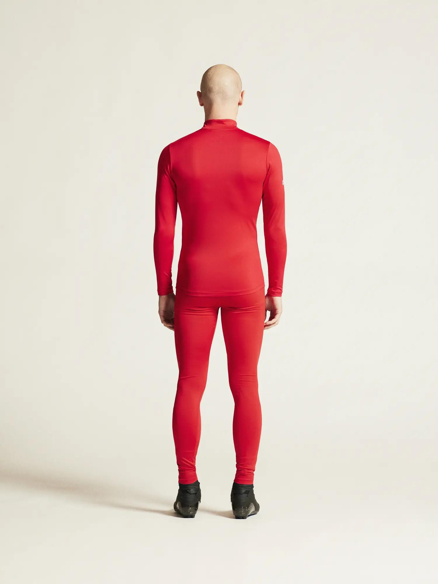 craft ADV Nordic Club Jersey M – Maglia XC elasticizzata – Bright Red/White 3/7