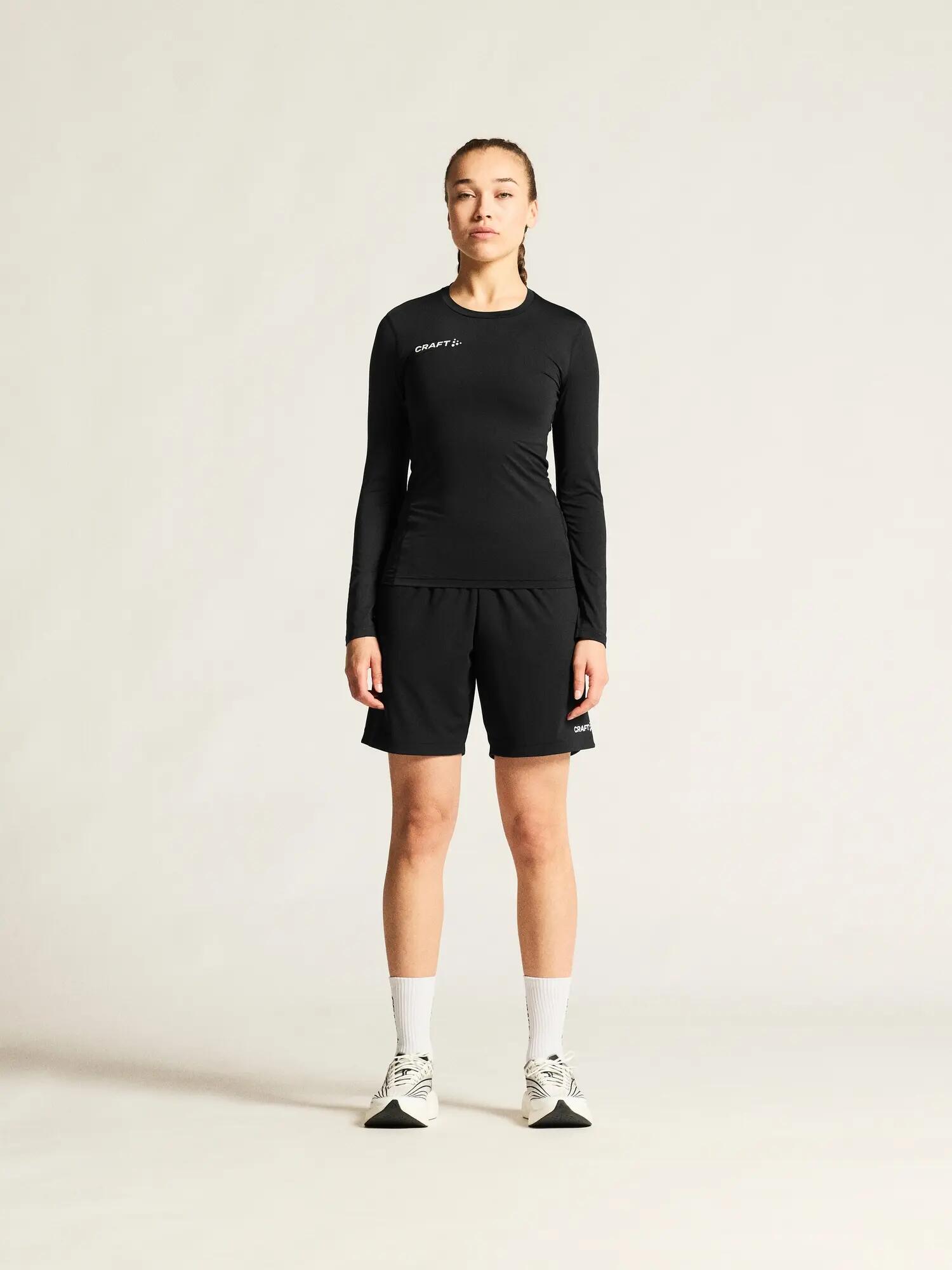 craft T-shirt manga longa Ability Baselayer LS W – leve e ajustada – Black 6/7