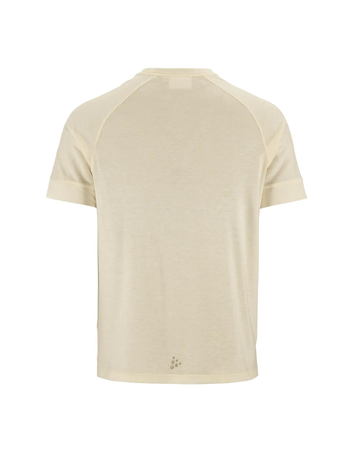 craft Wool SS Tee M T-Shirt aus recyceltem Polyester & Wolle – Tofu Melange 2/7