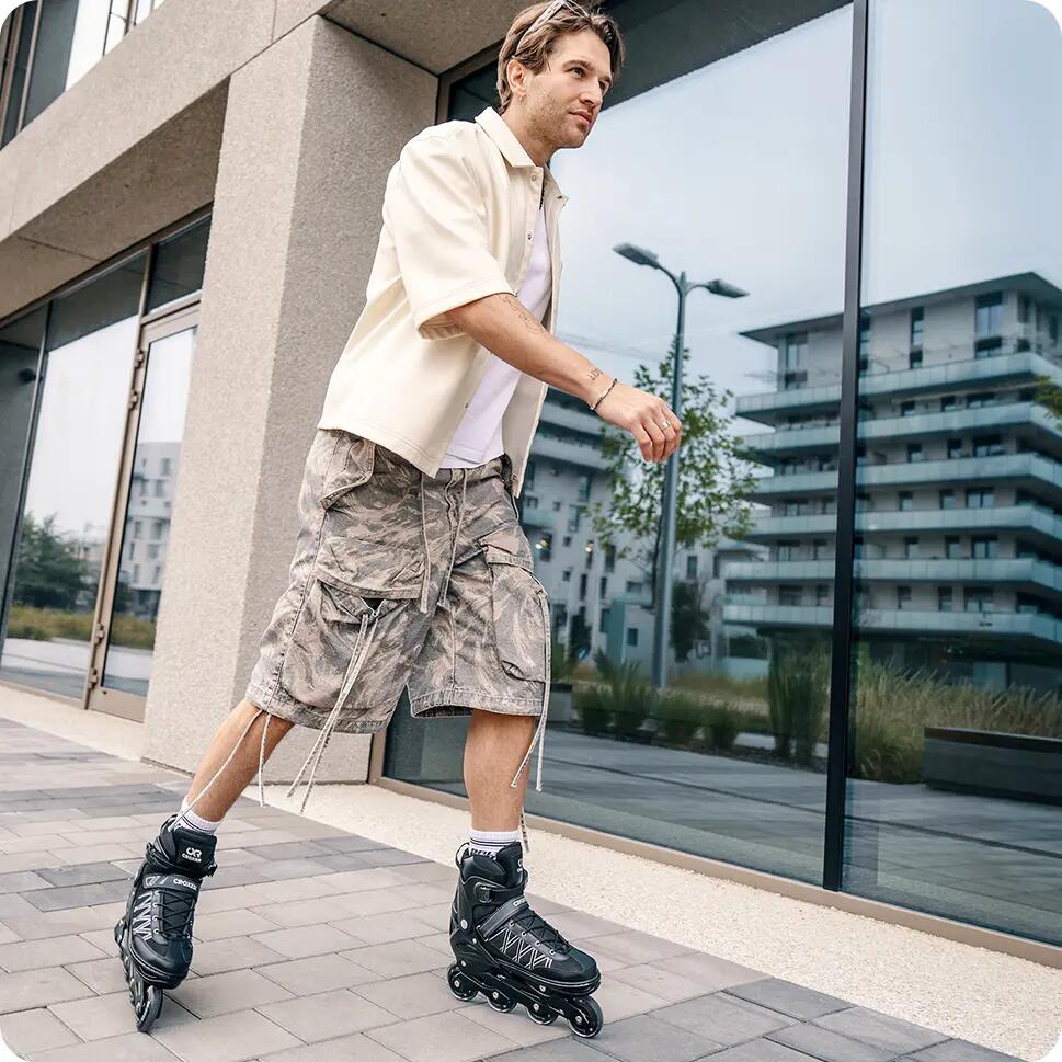 Verstelbare Rolschaatsen Torch Zwart 6/7