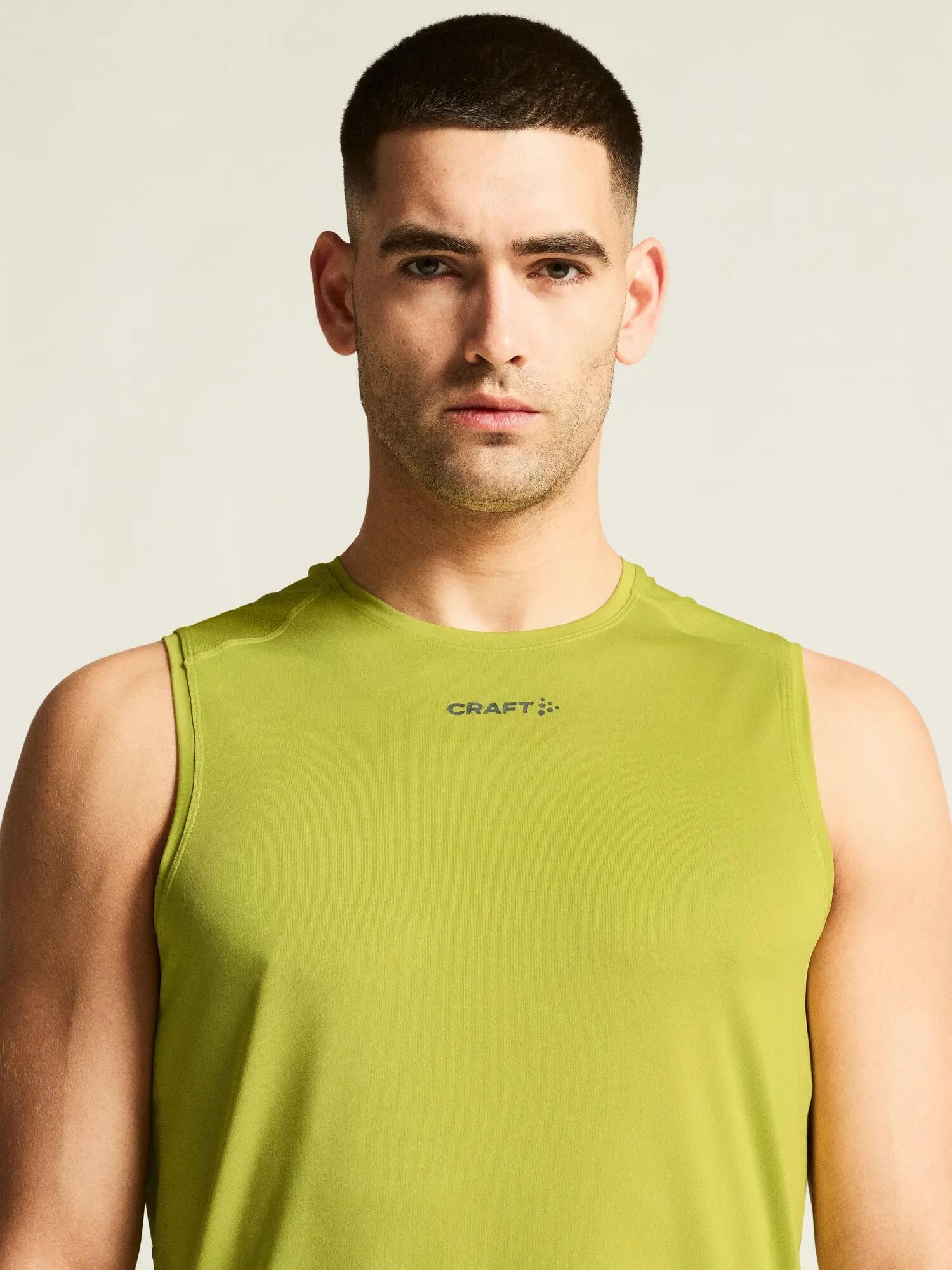 craft ADV Essence SL Tee 2 M t-shirt sem mangas técnica respirável – Pear 5/7