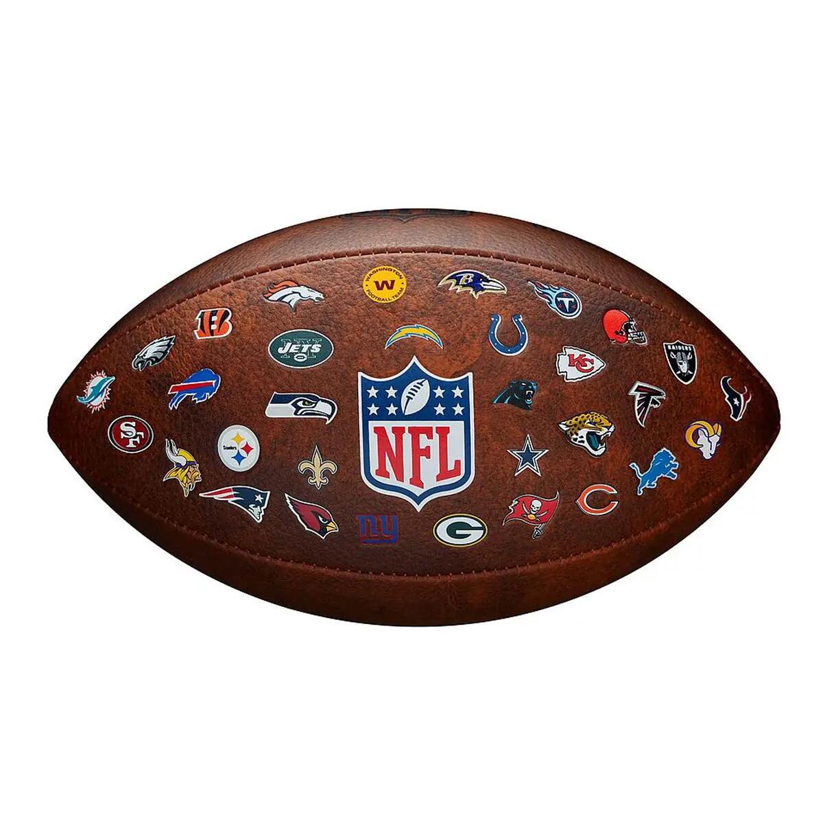 Amerikai focilabda Wilson NFL JR Throwback 32 Team Logo 1/4