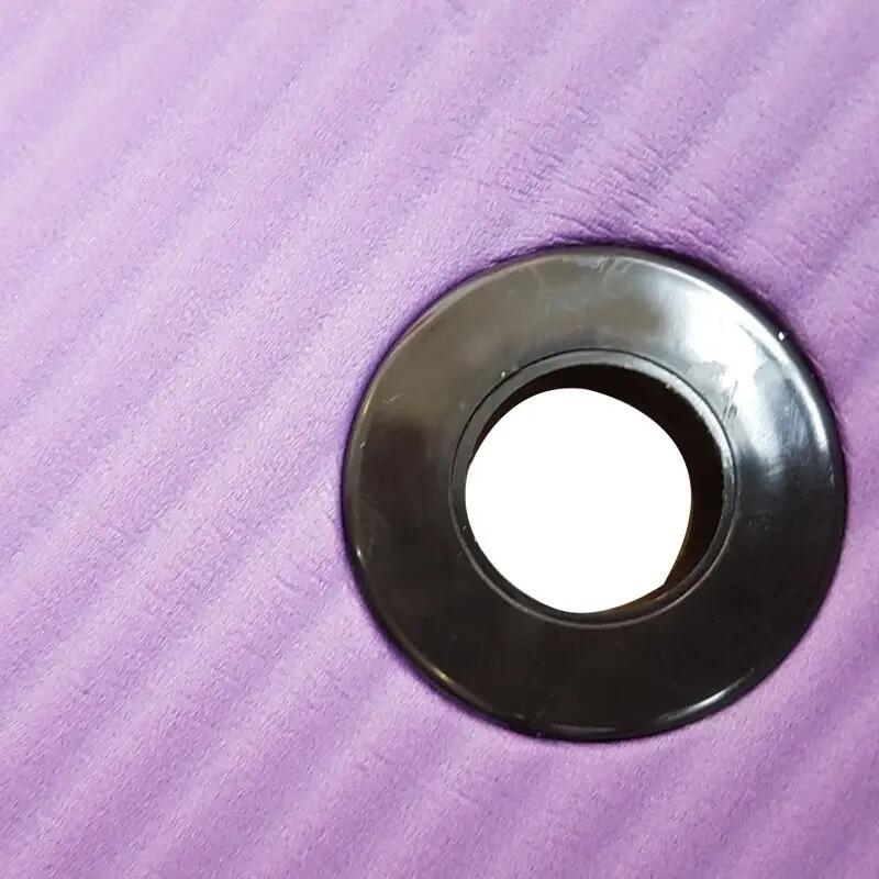 Tappetino da allenamento 60 cm Pilates spessore 1 cm verde/nero o viola/grigio 4/6
