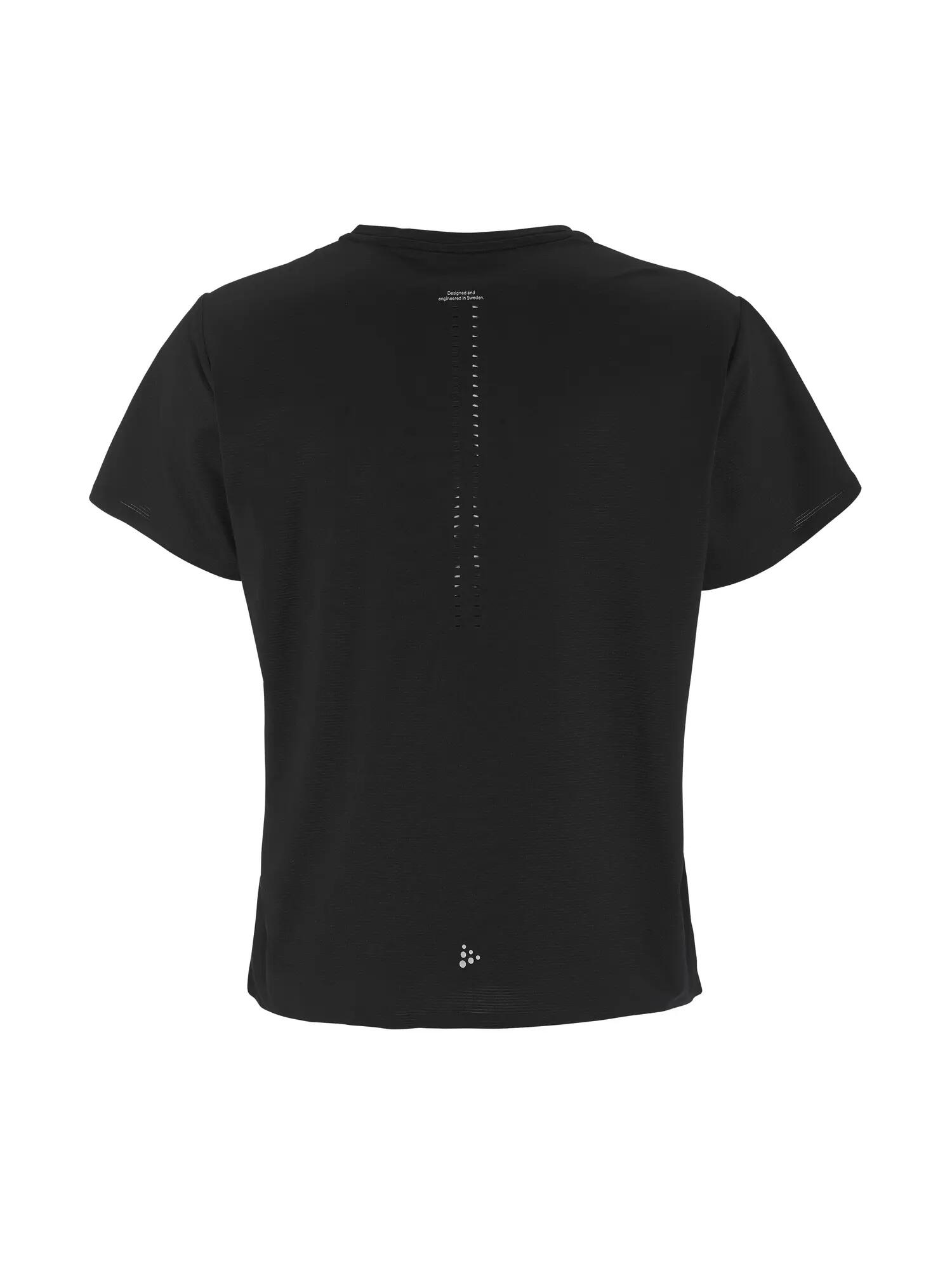 craft Hypervent Tee W – Atmungsaktives Trainingstop – Black 2/7