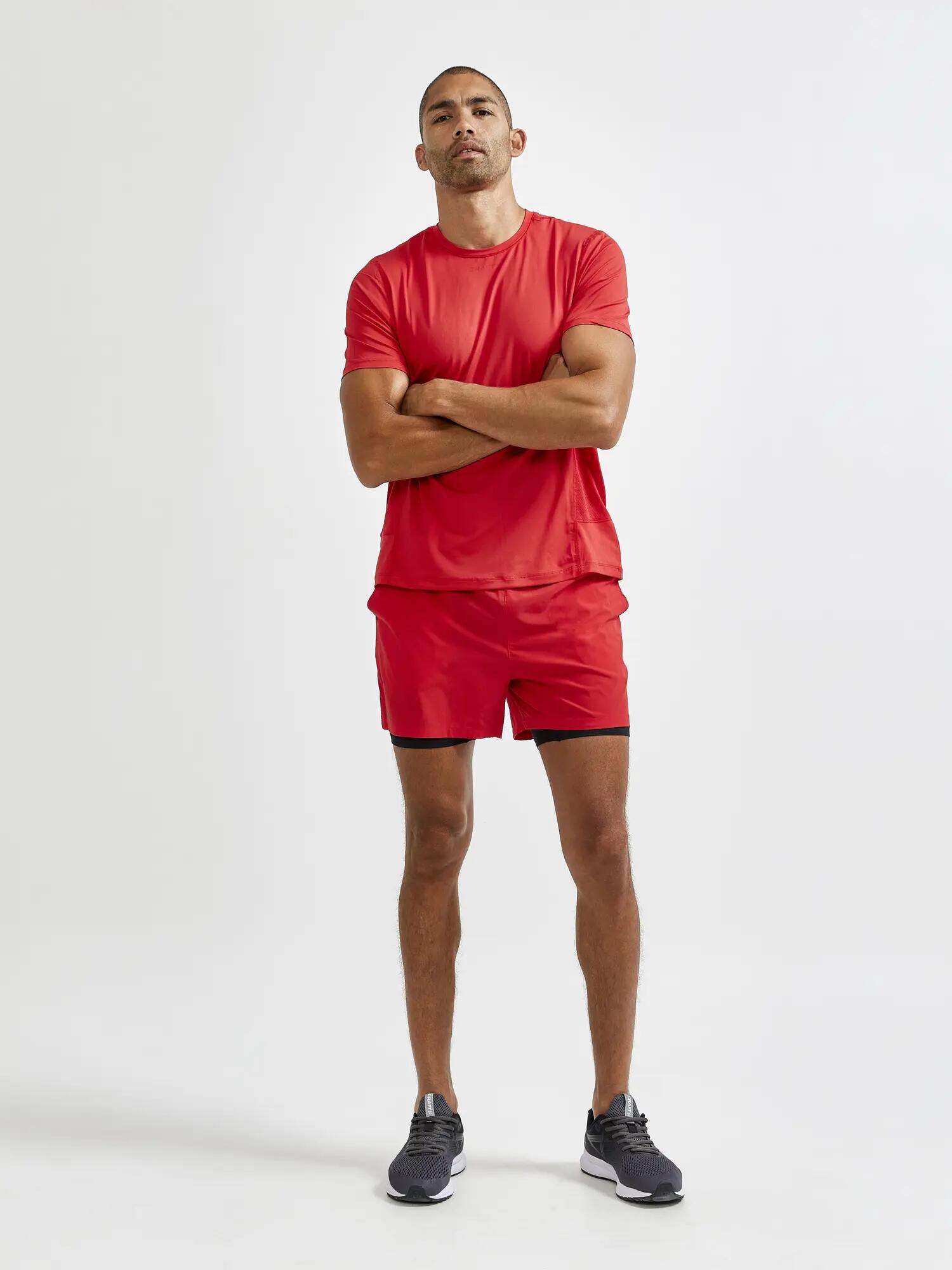 craft ADV Essence SS Tee Uomo - polyester riciclato, traspirante – Bright Red 6/6