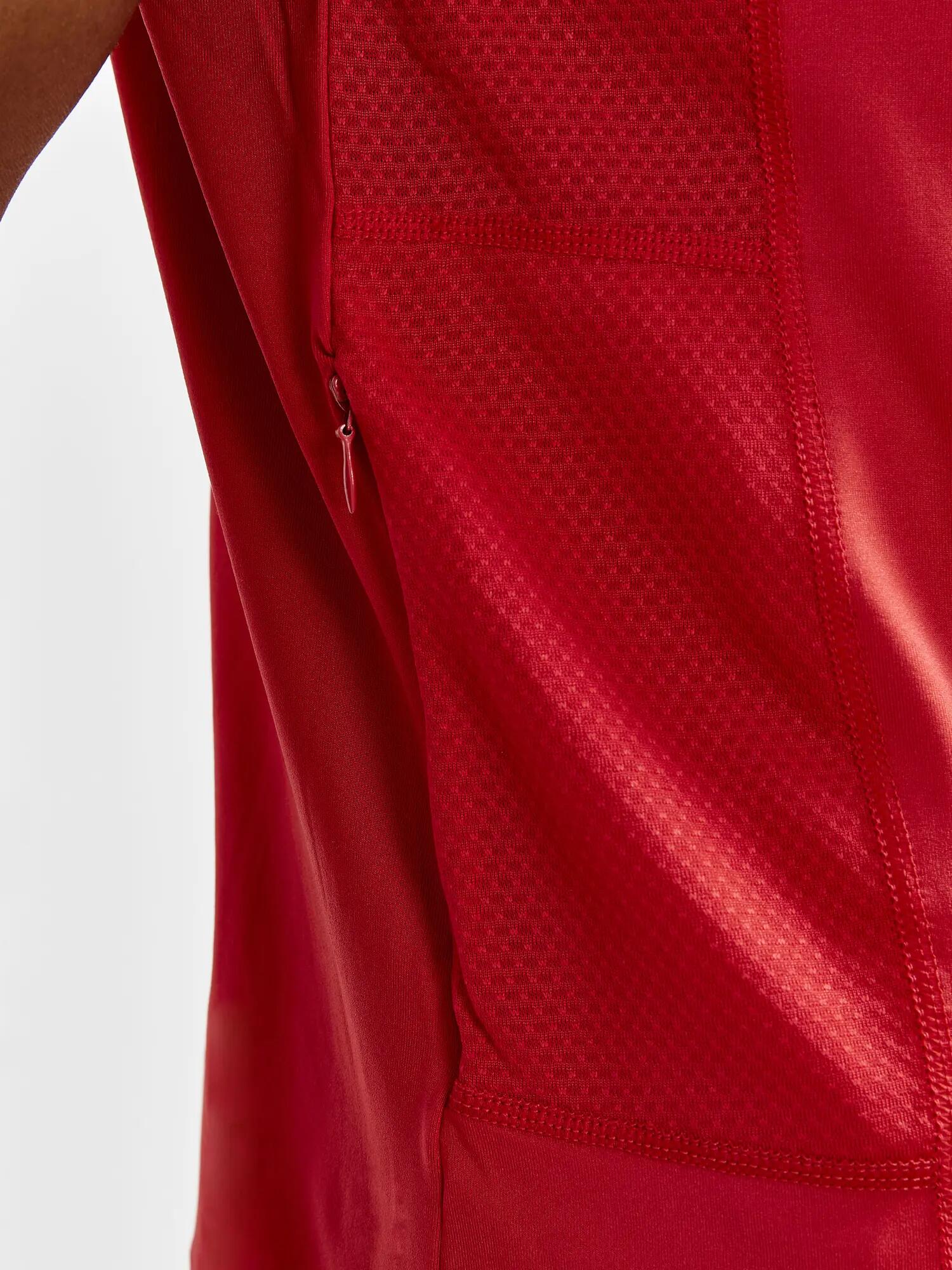 craft ADV Essence SS Tee Uomo - polyester riciclato, traspirante – Bright Red 4/6
