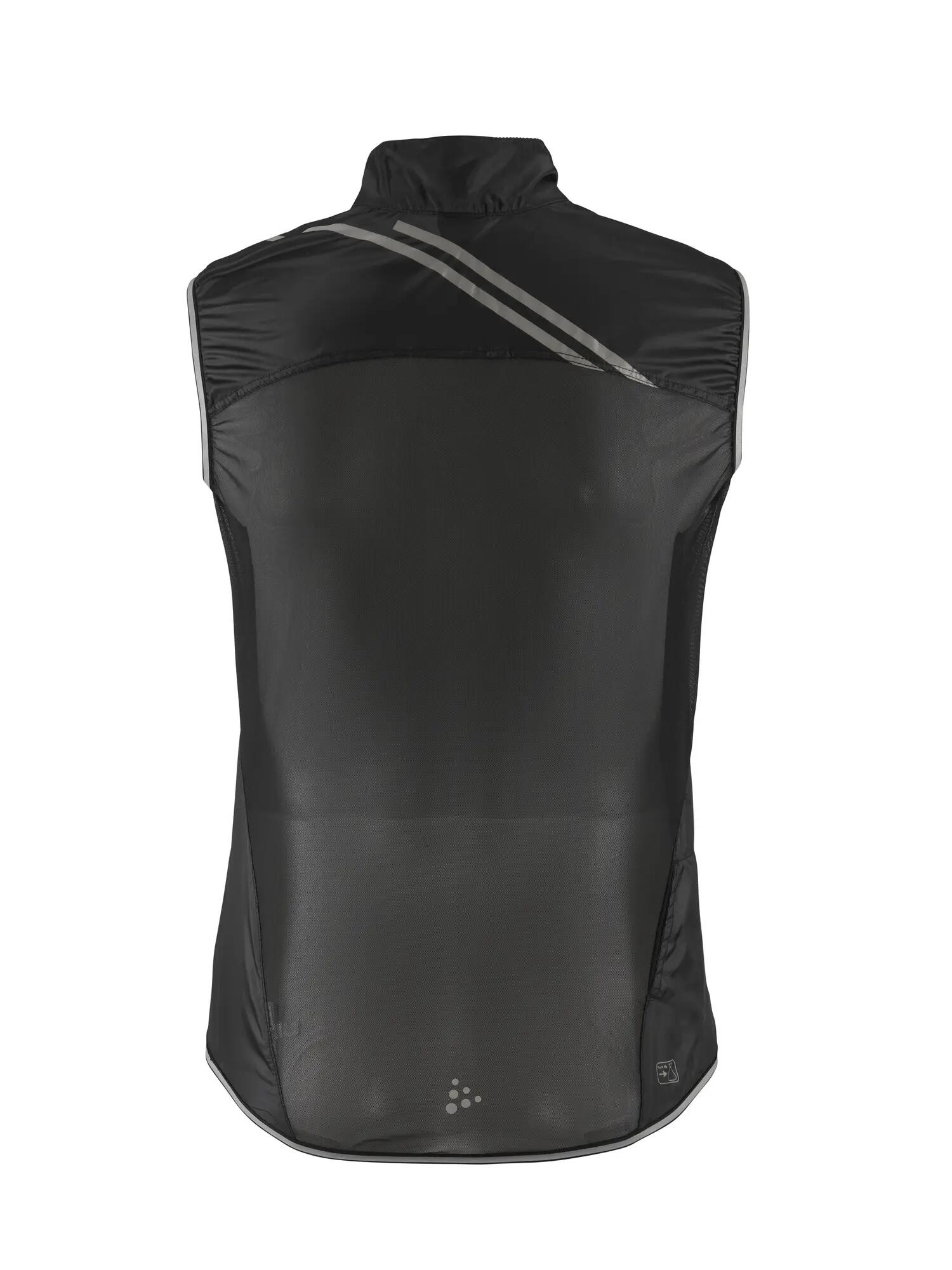 craft Lithe Vest M veste vélo ultra-légère coupe-vent – Black/Rock 2/4