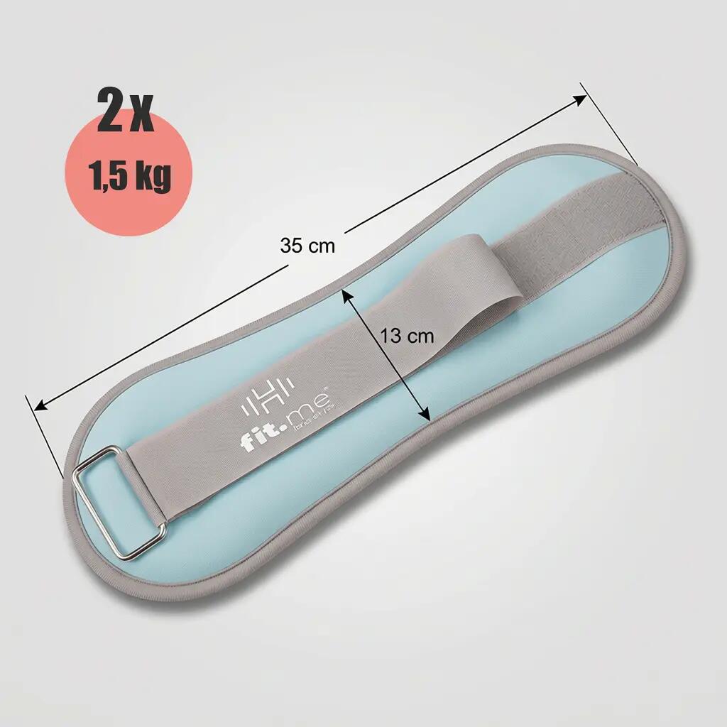 Neoprenowe obciążniki ciężarki na kostki nadgarstki ręce nogi 2 x 1,5 kg 2/7
