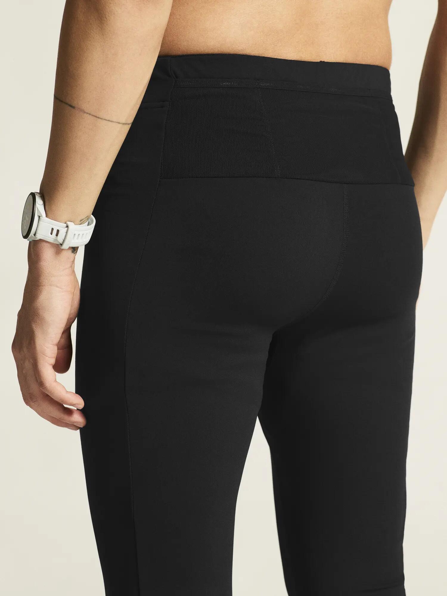 craft PRO Trail Tights 2 M – Meias-calças trail profissionais – Black/Black 5/7