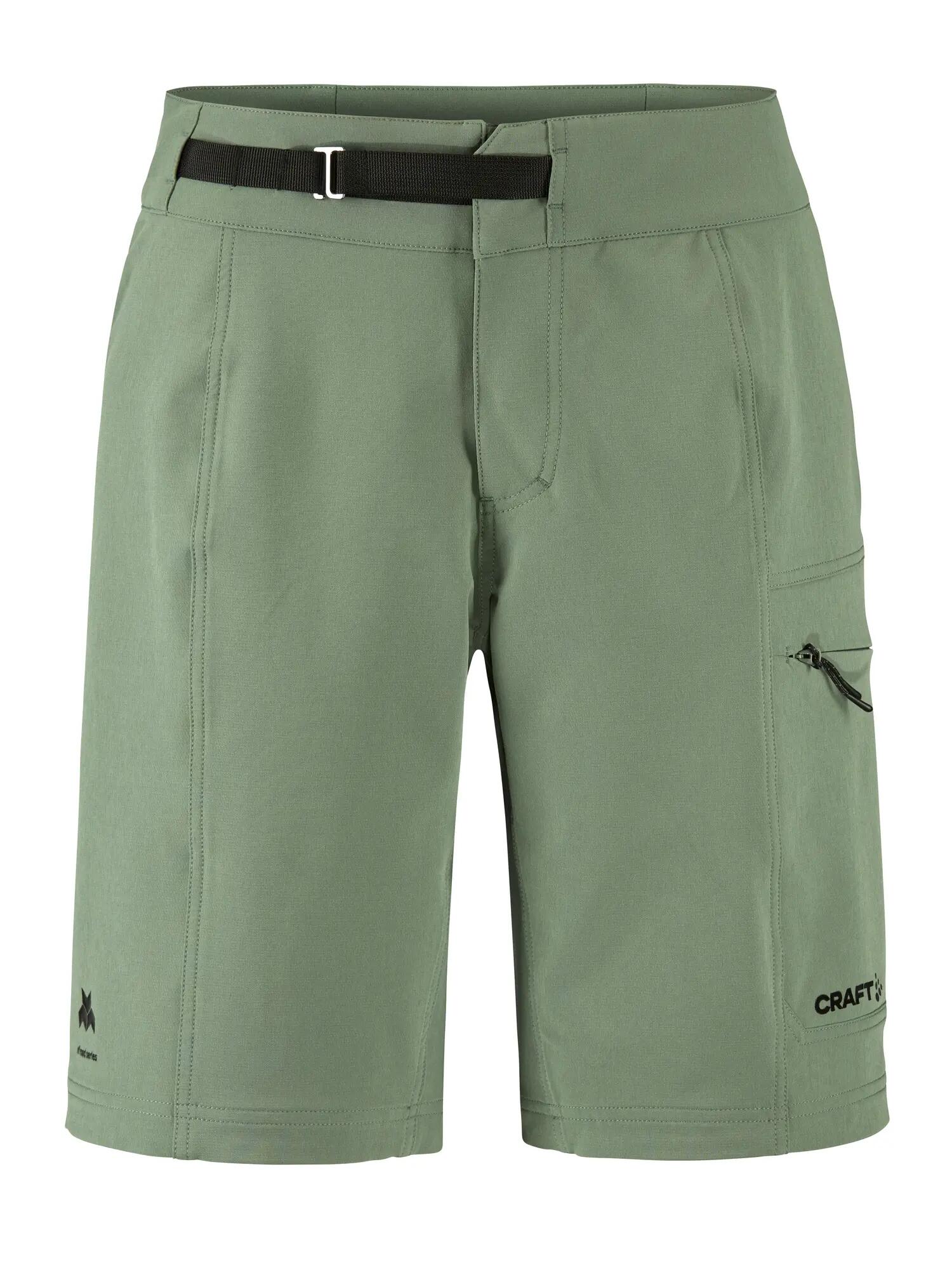 craft Offroad Xt Shorts W com almofada — resistente e ventilado – Thyme 1/7