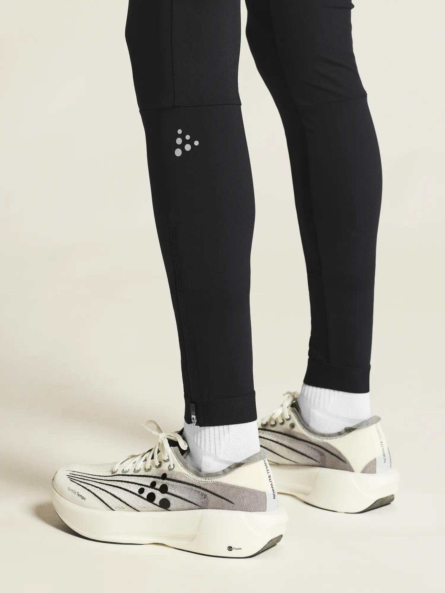 craft PRO Trail Tights 2 M – Meias-calças trail profissionais – Black/Black 3/7