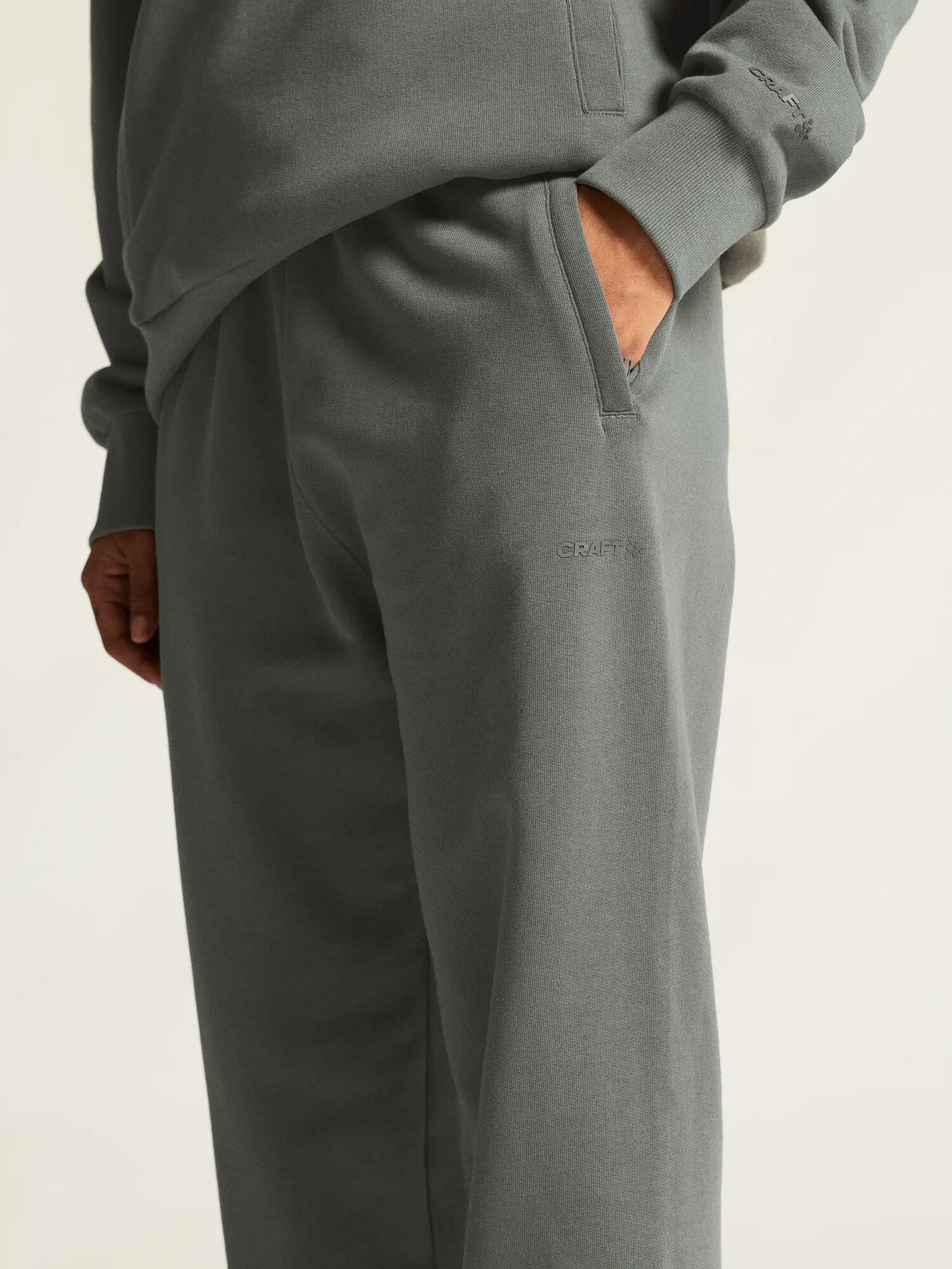 craft Frequent Sweatpants W — Calças em algodão biológico, corte relaxed – Lava 5/7