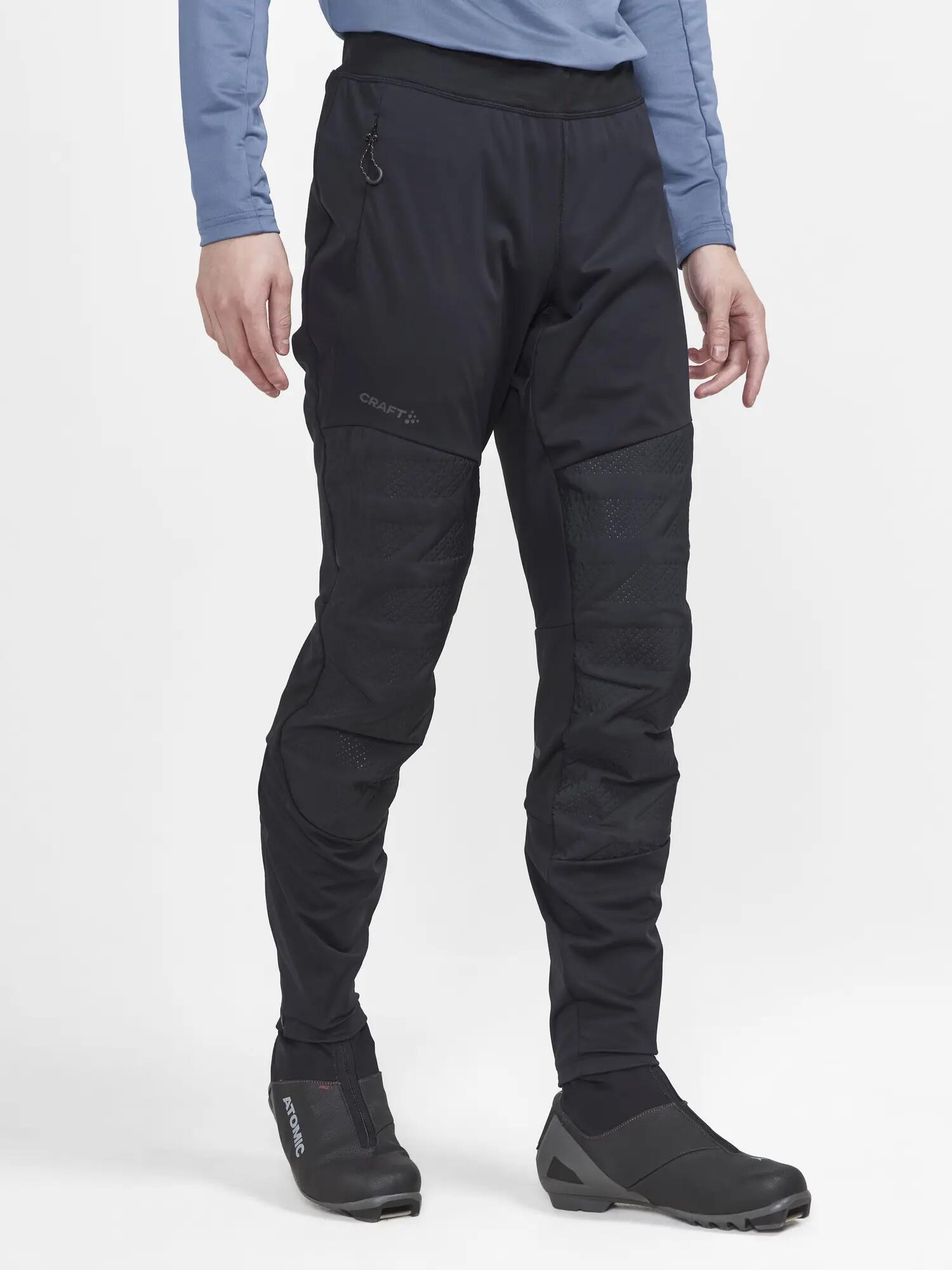 craft ADV Nordic Training Speed Pants M – Enger Schnitt, isoliert vorne – Black 2/6