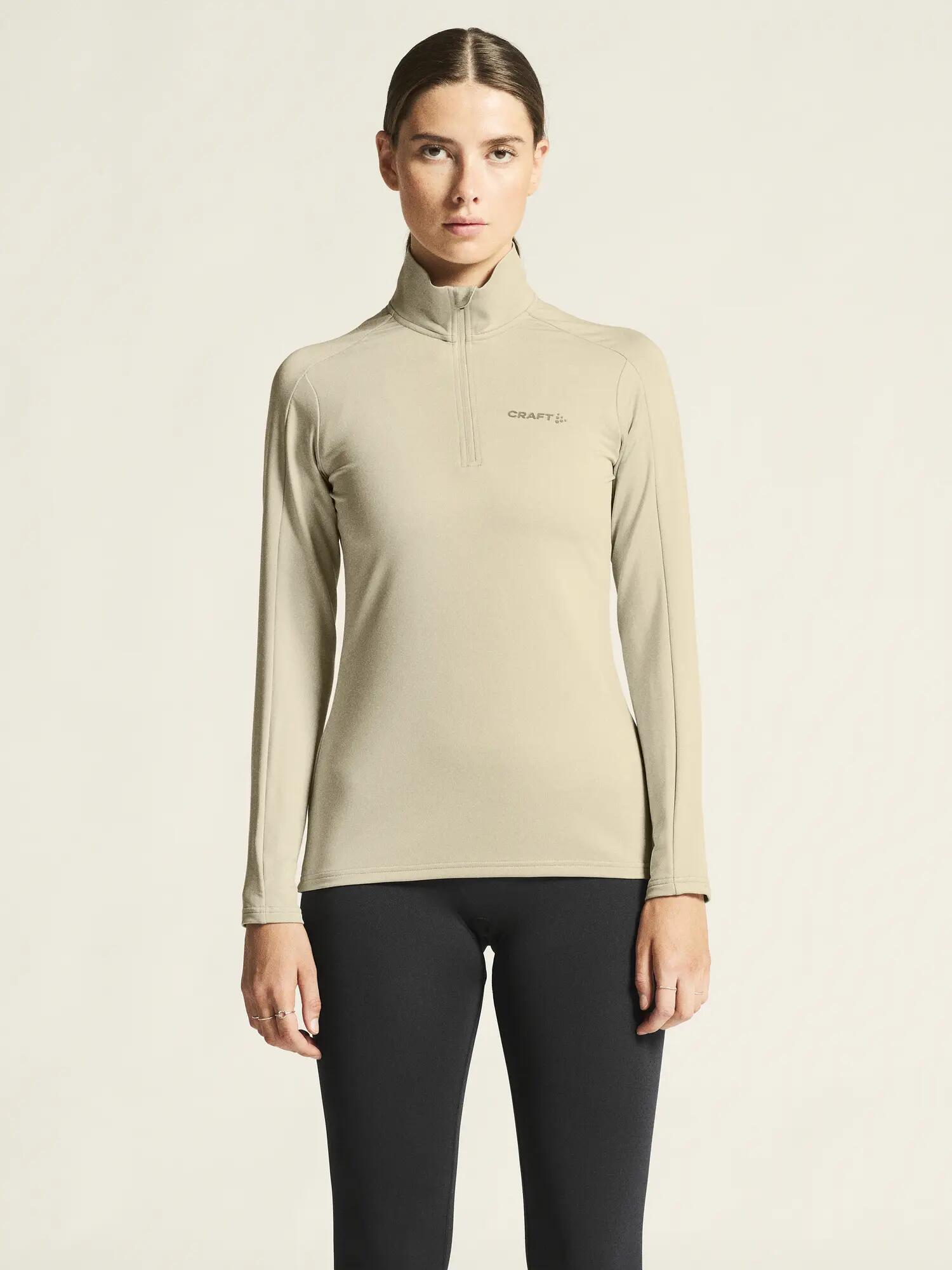 craft Gain Midlayer W Halb-Zip in weichem Stoff – Plaster 4/7