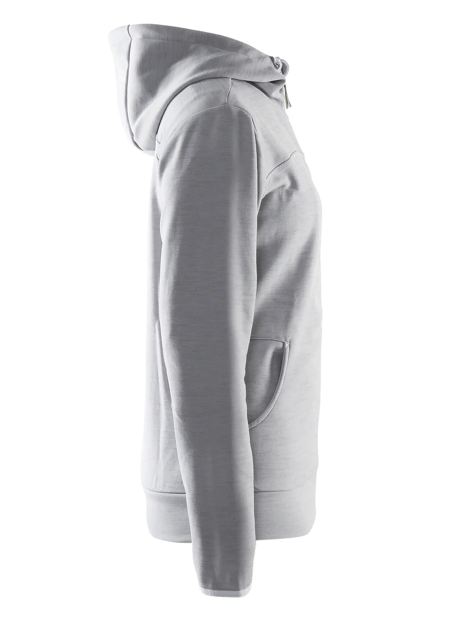 craft Veste à capuche zippée Leisure pour femme — Polyester doux – Grey 4/4